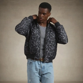 Perforated Details Men's SoHo Quilted Jacket