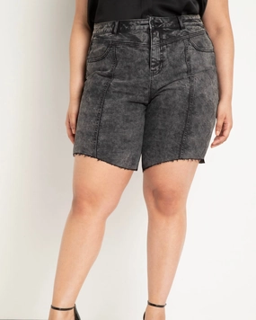 Seam Detail Shorts | Washed Black Outdoor Fashion Relaxed Aesthetic