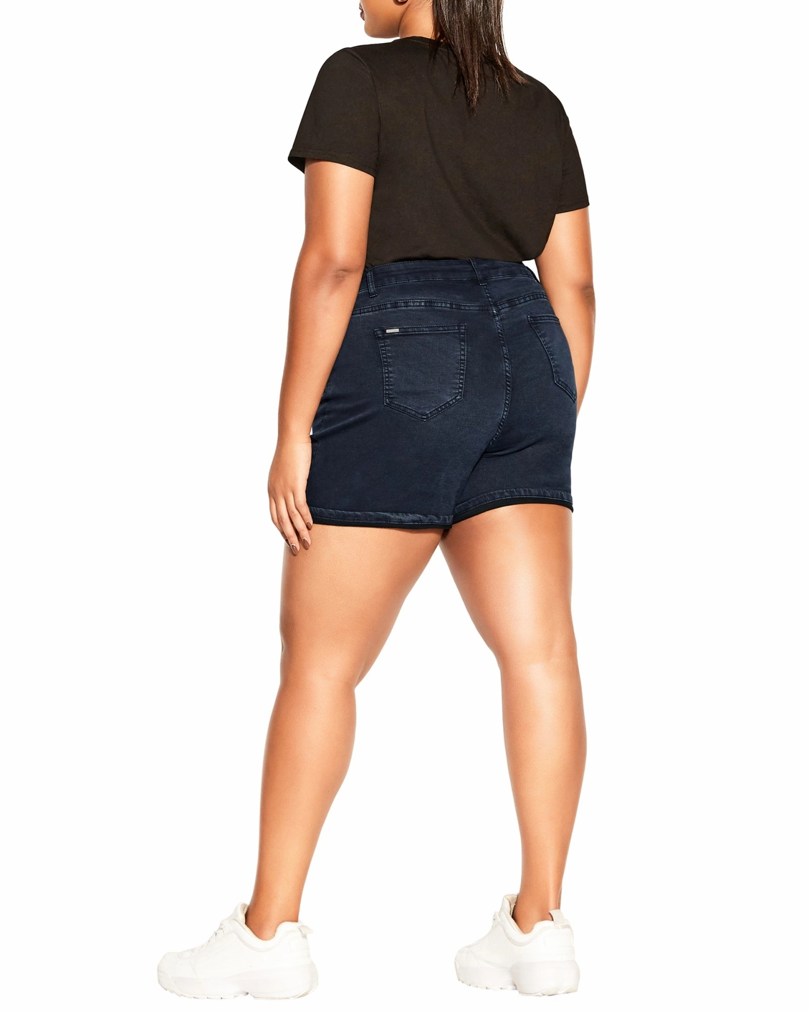 Serene Denim Short | Dark Wash Professional Wear Premium Winter Warmth