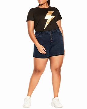 Serene Denim Short | Dark Wash Everyday Pick Calm Aesthetic