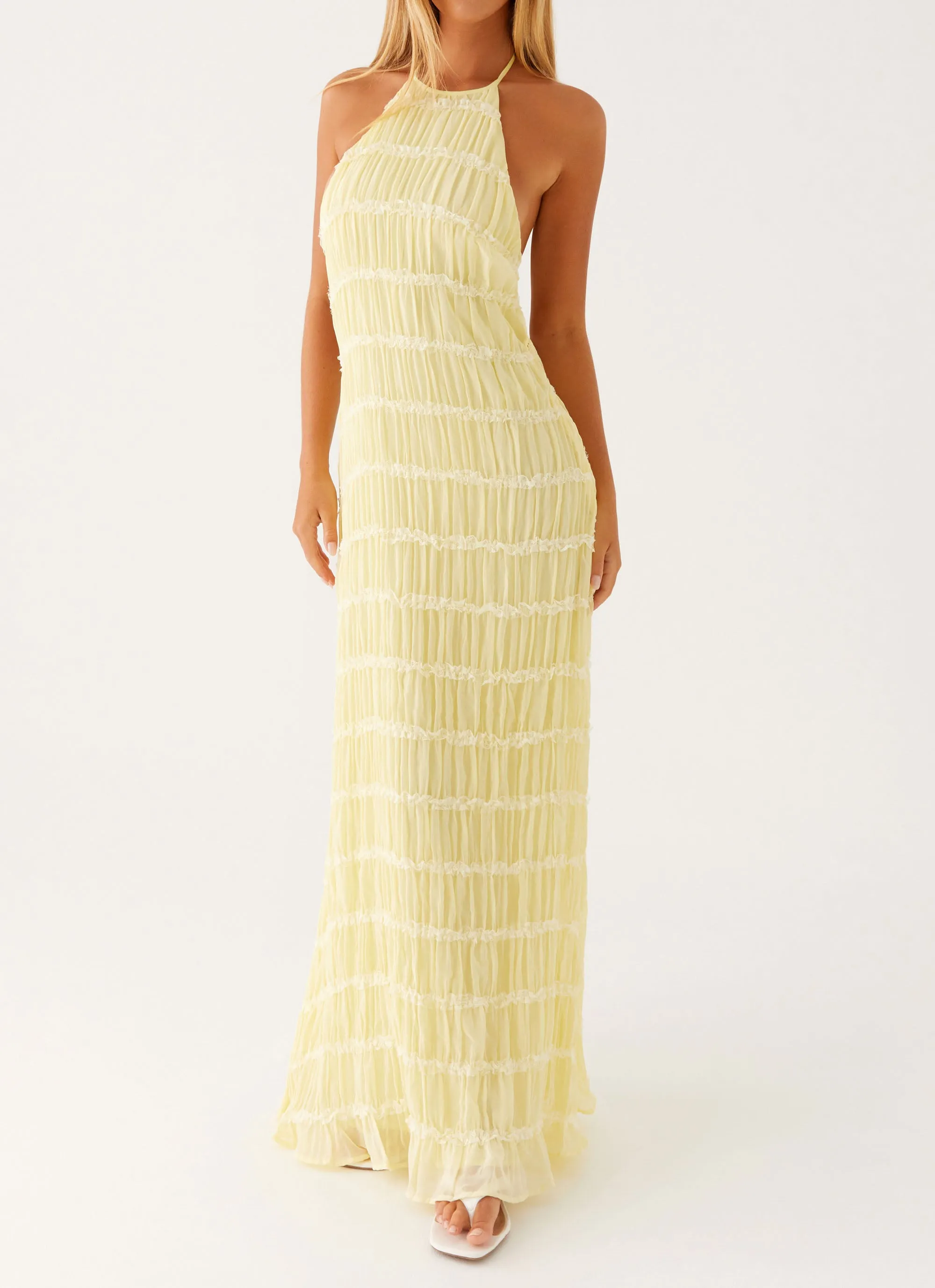 Aullie Maxi Dress - Yellow Professional Look Dress for brunch