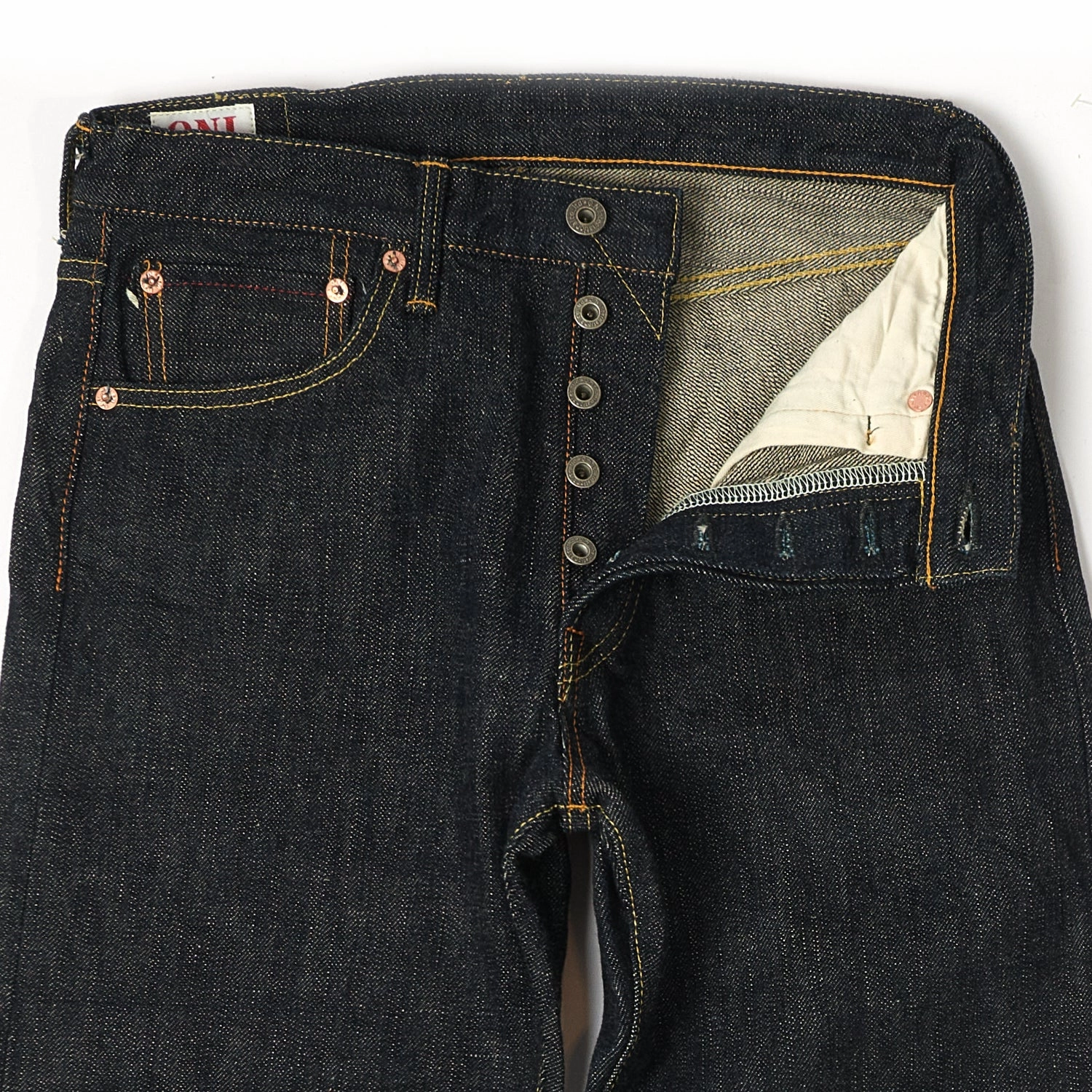 ONI Denim 246GC16 'Green Cast' 16oz Slim Tapered Jean - One Wash Easy Routine