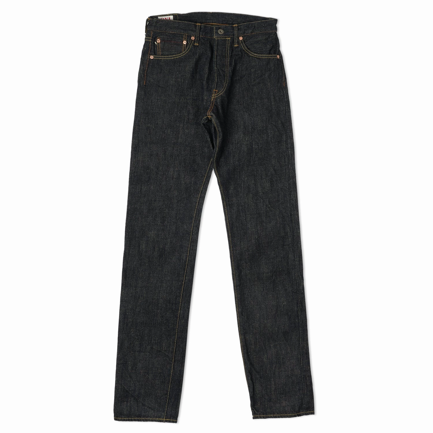 ONI Denim 246GC16 'Green Cast' 16oz Slim Tapered Jean - One Wash Stylish Waistband