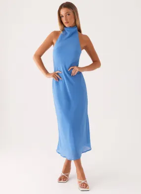 Live Soft Timeless Design Shelly Midi Dress - Azure
