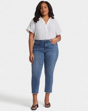 Comfy Option Sheri Fray Hem Ankle Jean | Rockie