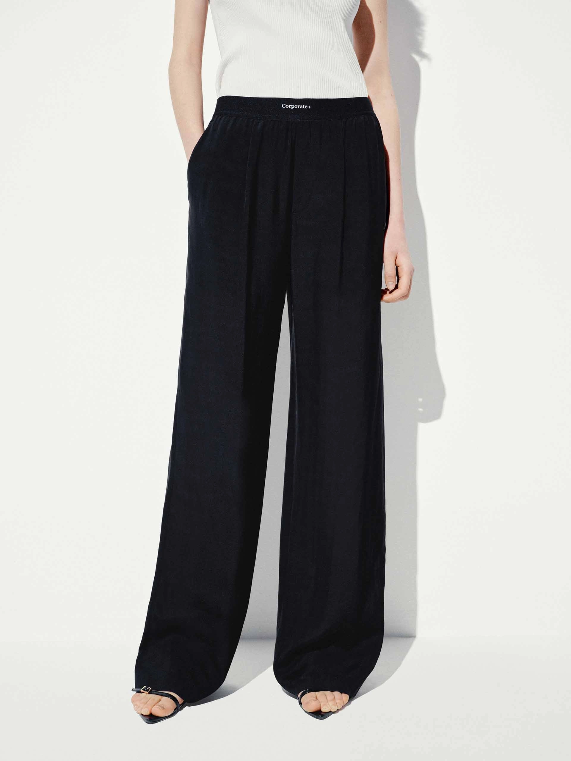 Adaptive Fit Side Pockets Straight Trousers