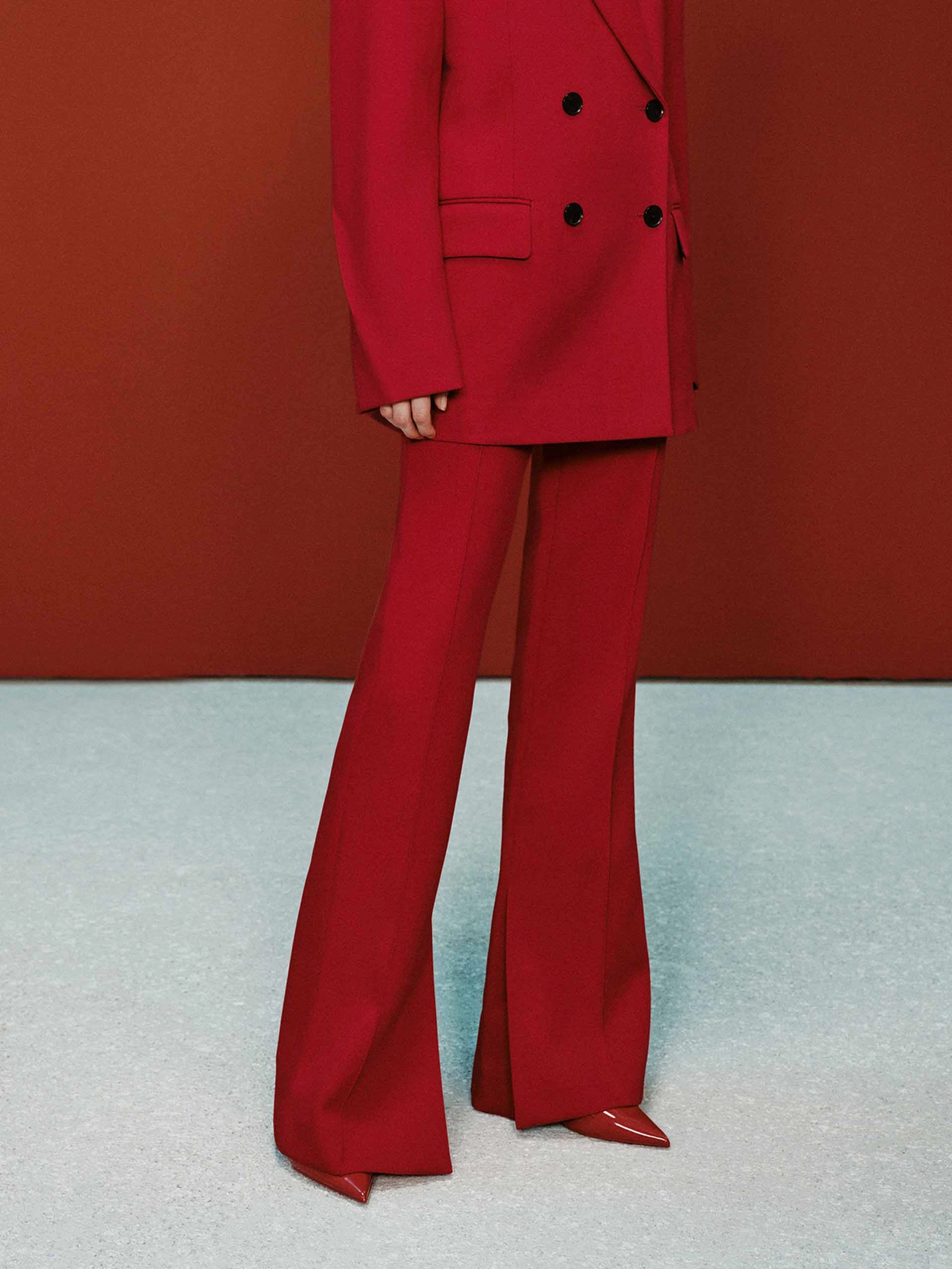 Perfect Comfort Side Slit Flares Pants