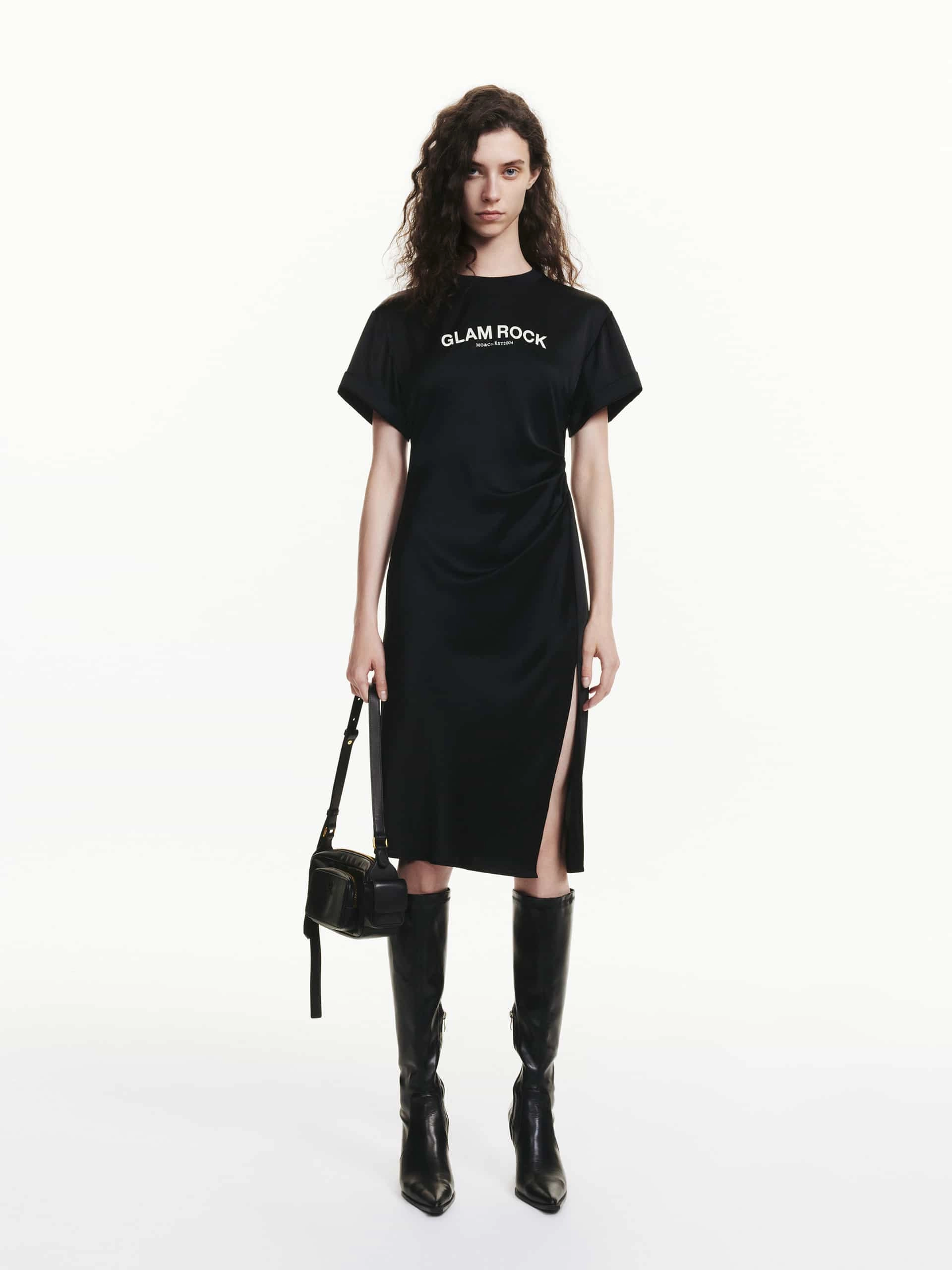 Side Slit Pleated Dress OdorControlTreatment