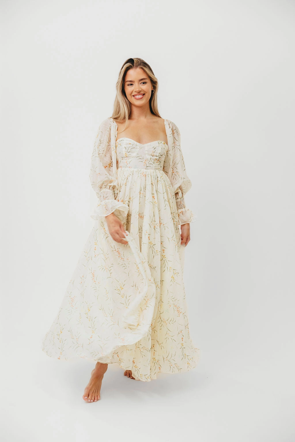 Breezy Fit Ryder Grace Maxi Dress in Cream