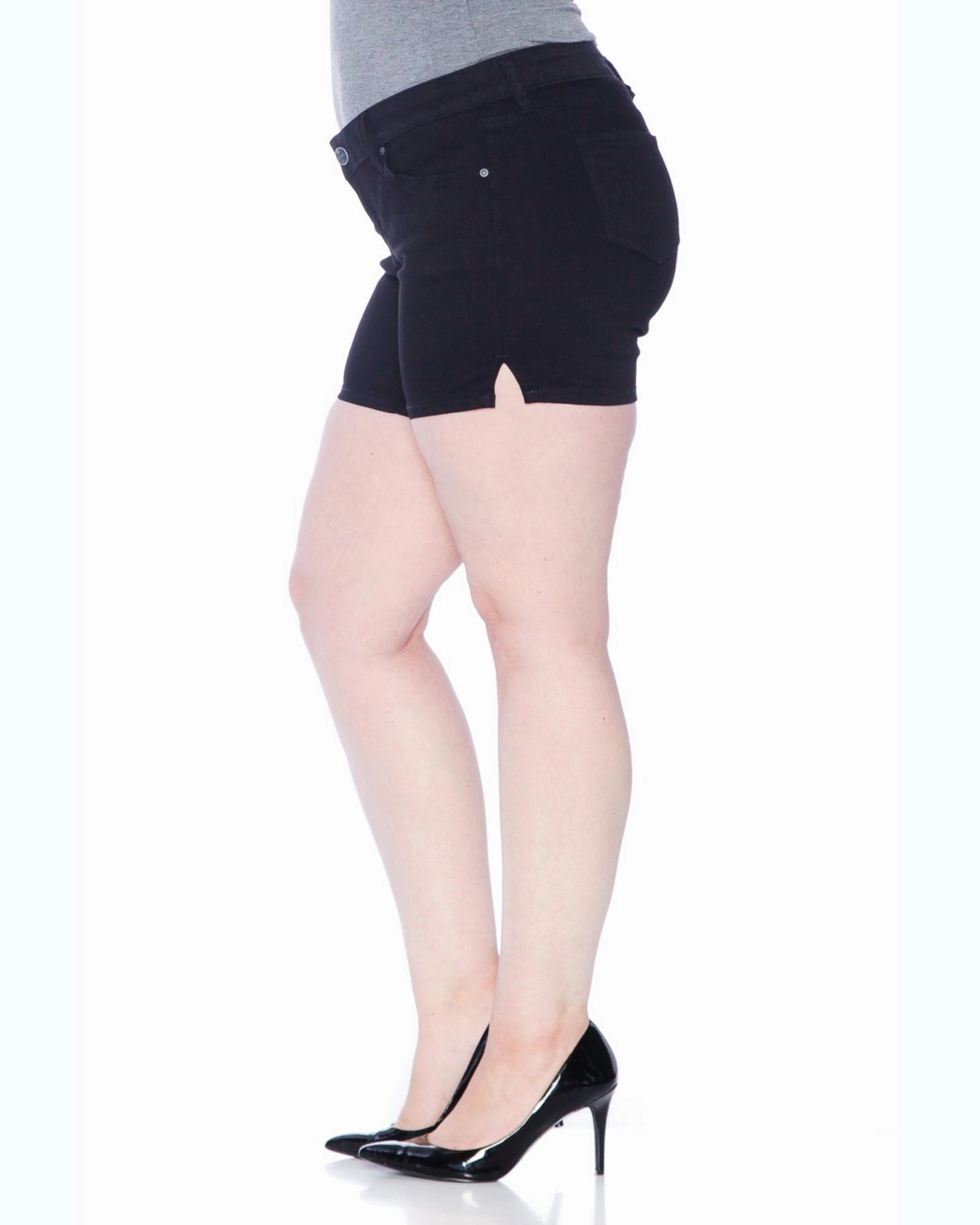 Side Vent Shorts - Black | BLACK Slim Modern Go-To Style