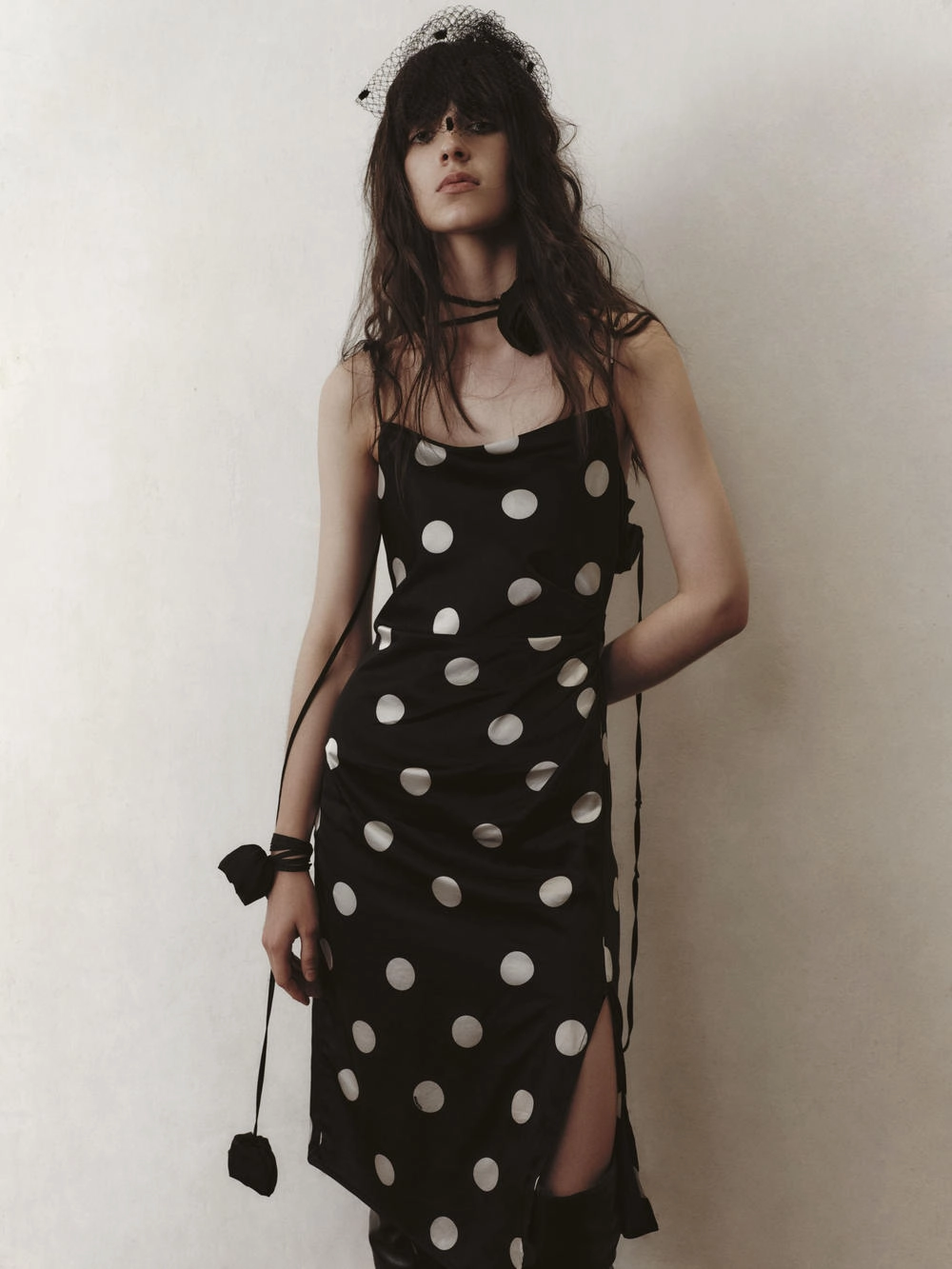 Silk Blend Pleated Cami Dress Formal Style