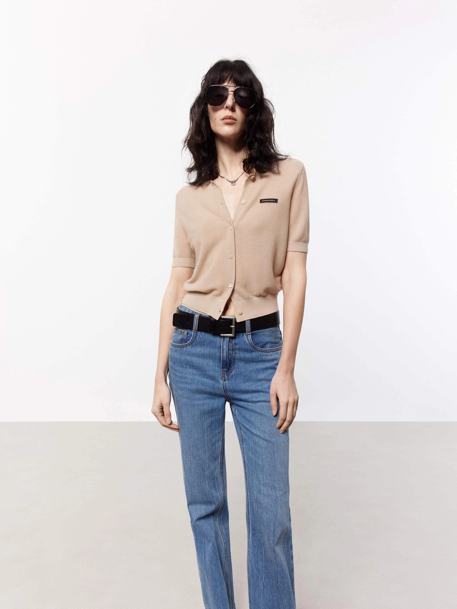 Breathable Lining SoftTouch Finish Short Sleeve Knit Cardigan