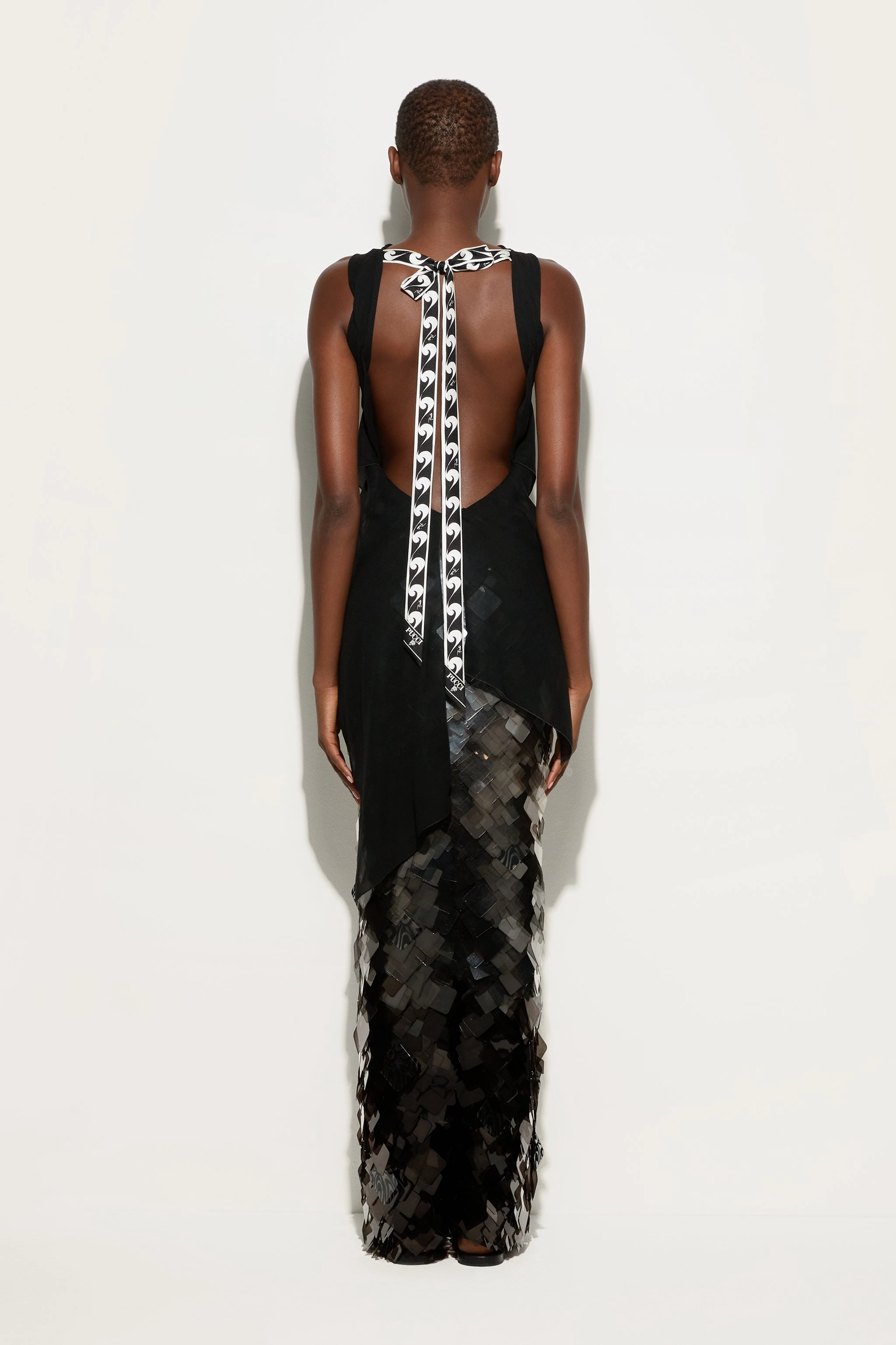 Silk Long Dress With Embroidery And Sequins Subtle Fit Work Favorite