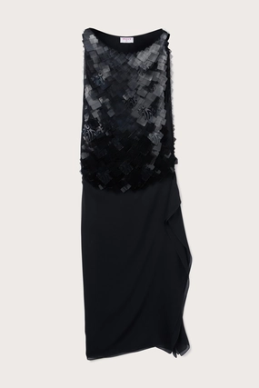 Silk Long Dress With Sequins Relaxed Vibe