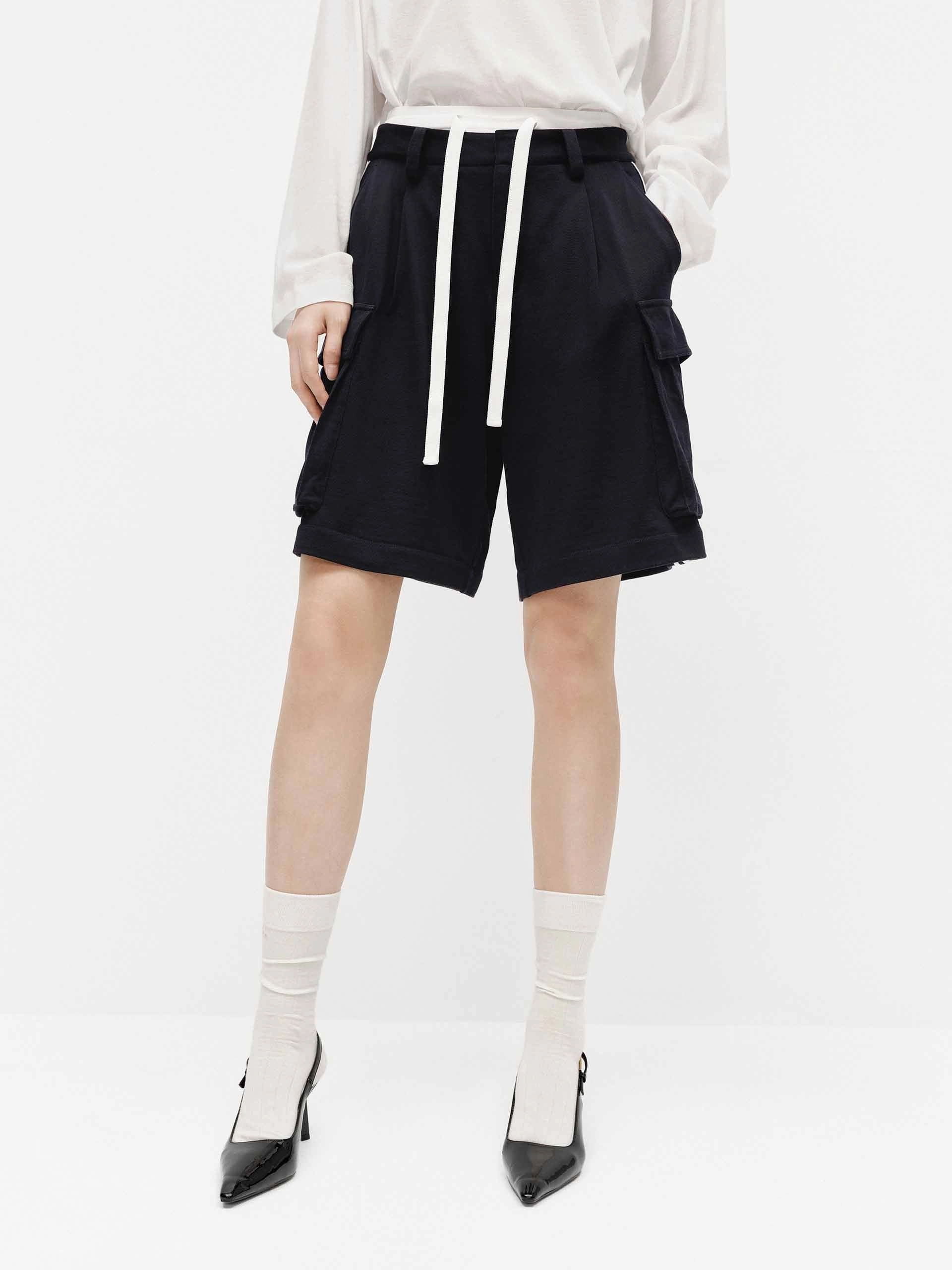 Contrast Waist Cargo Shorts AntiOdorTreatment