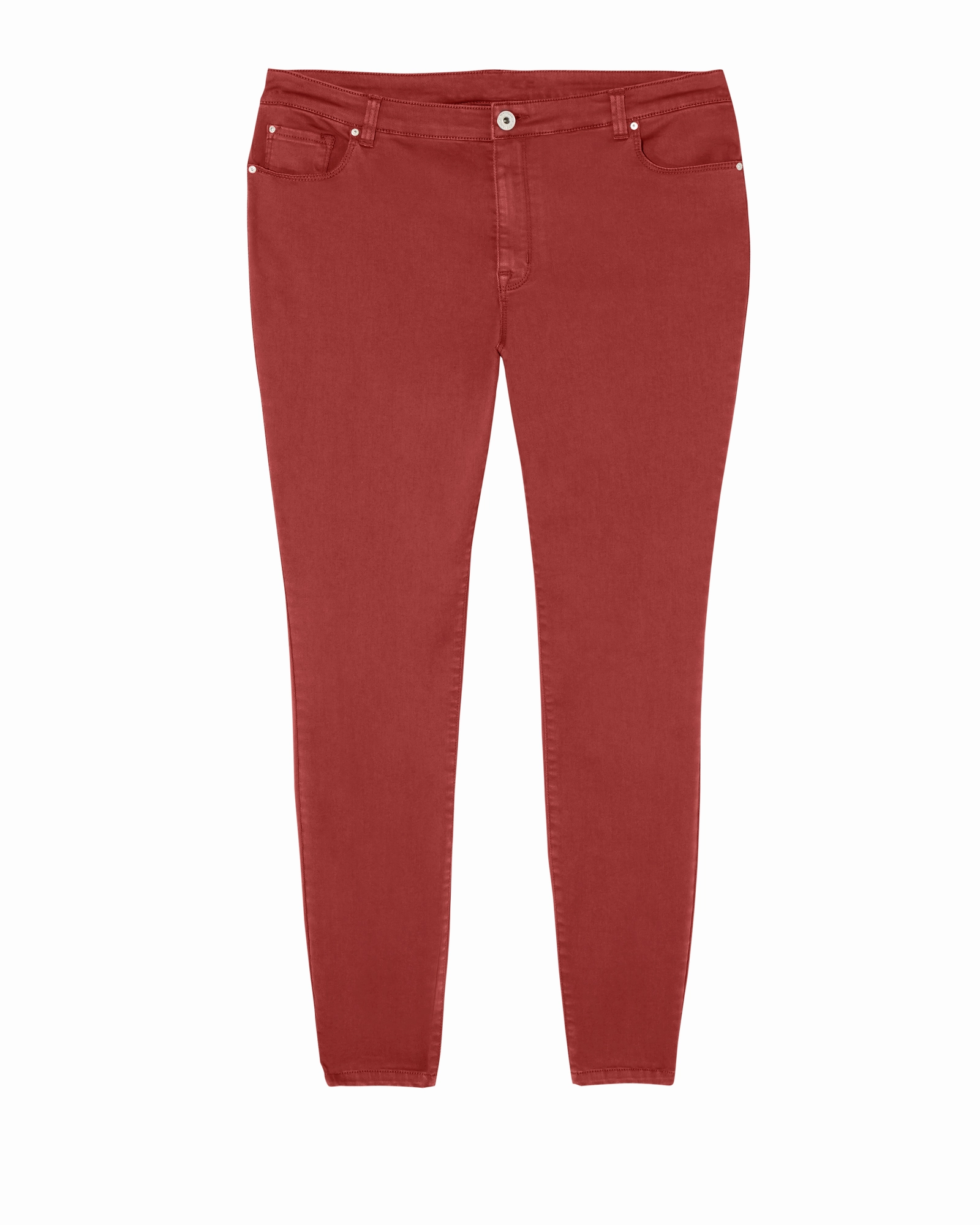 Bleecker Skinny Jean  | Red Mid Rise Home Comfort Teen Outfit