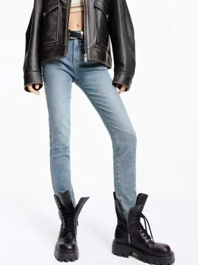 Skinny Cotton Blend Jeans Premium Material