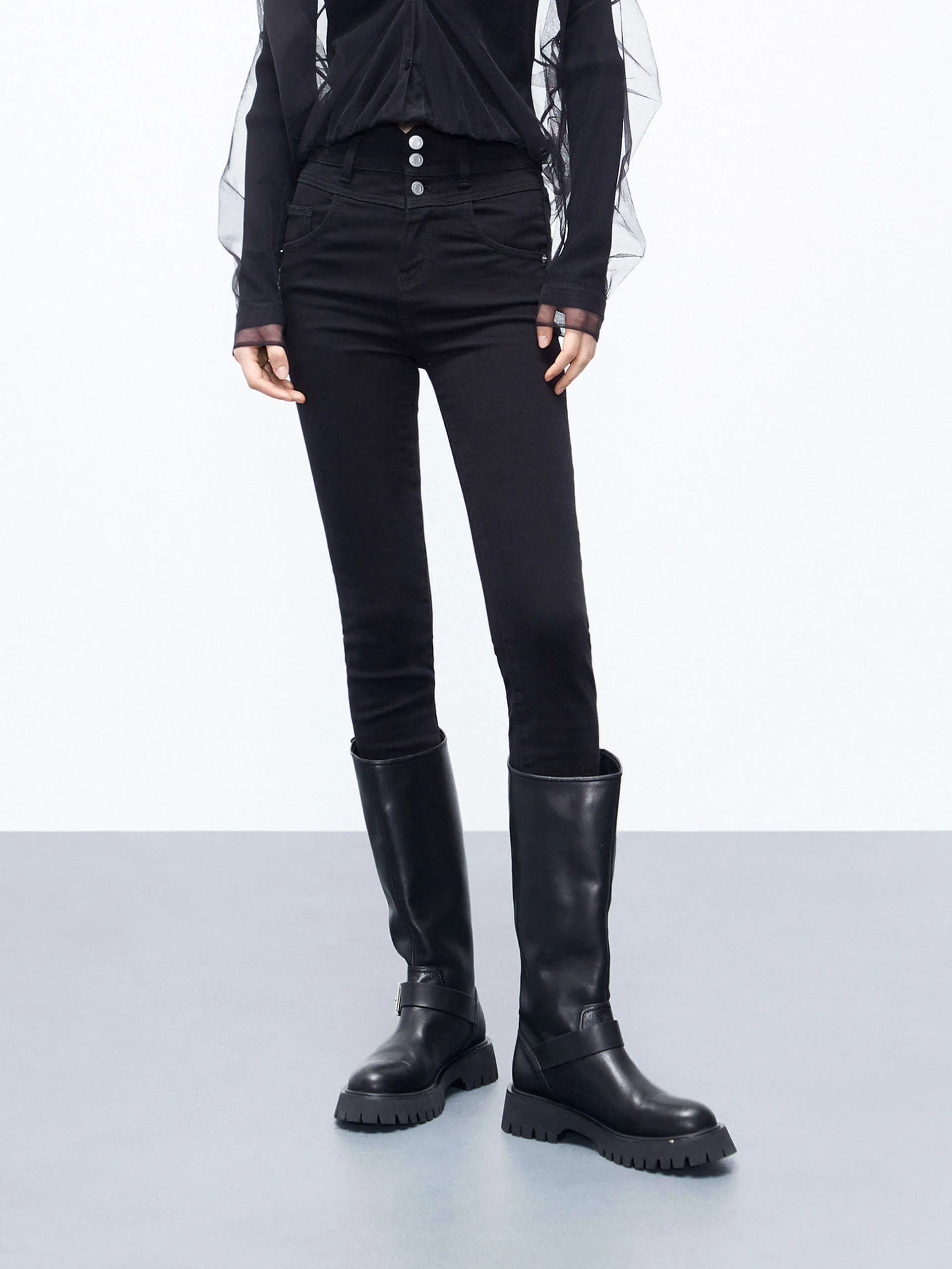 On-the-Go Look Date Night Sunny Vibes Skinny High Waist Stretch Jeans