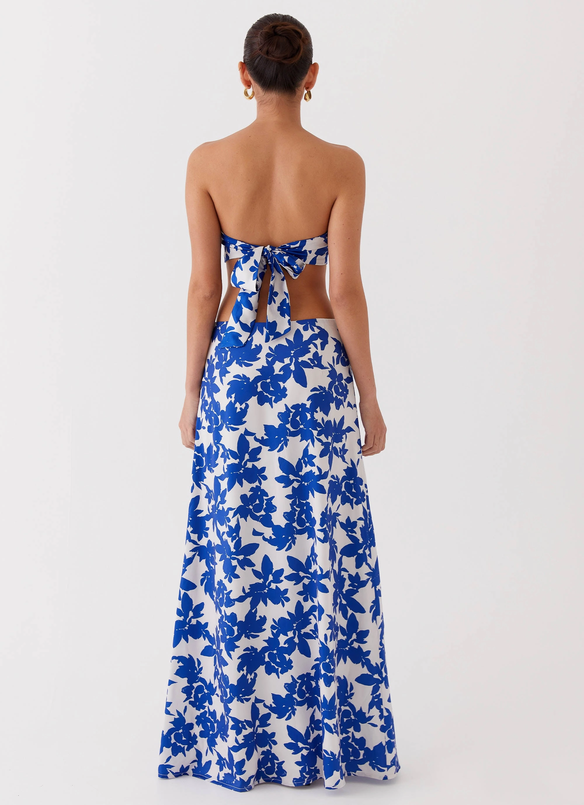 PFC Free Waterproofing Sky Gaze Twist Top - Blue Floral