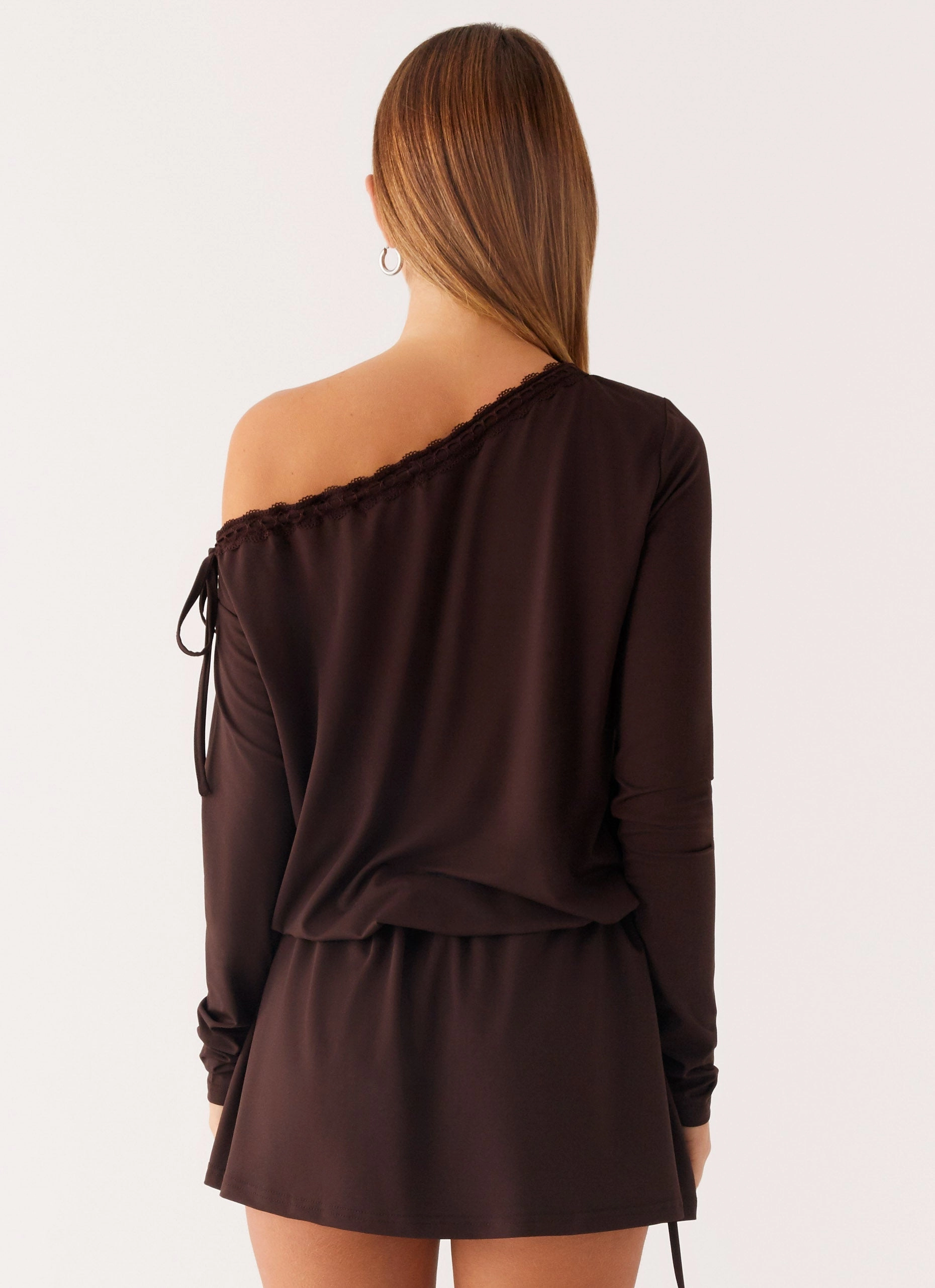 Zinnia Mini Dress - Chocolate Pure Lines