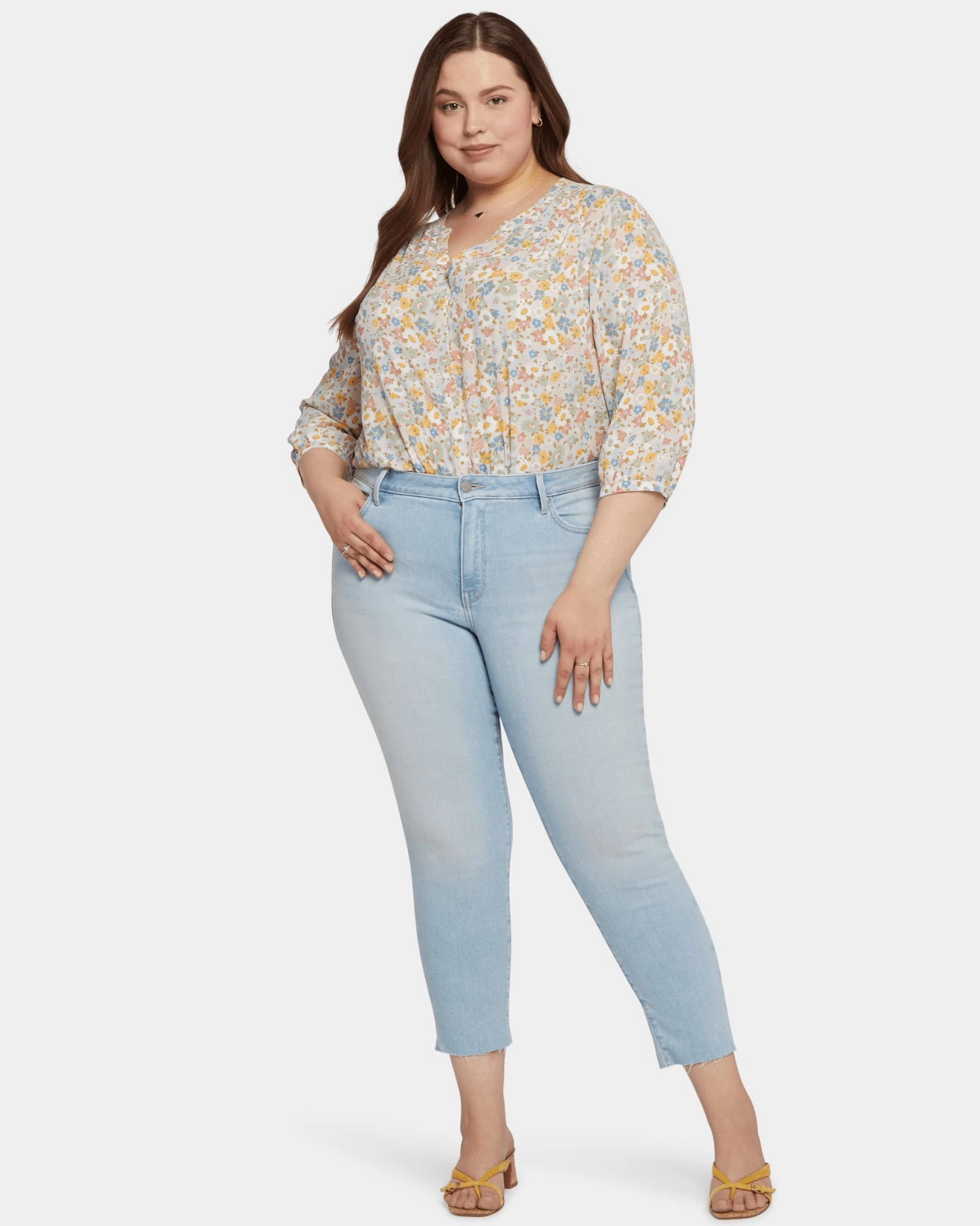 Morning Stroll Evening Stroll Trend Setter Alina Raw Hem Ankle Jean | Dunes