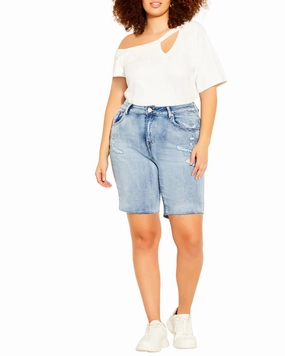 classic clothing Young Denim Short | Light Wash