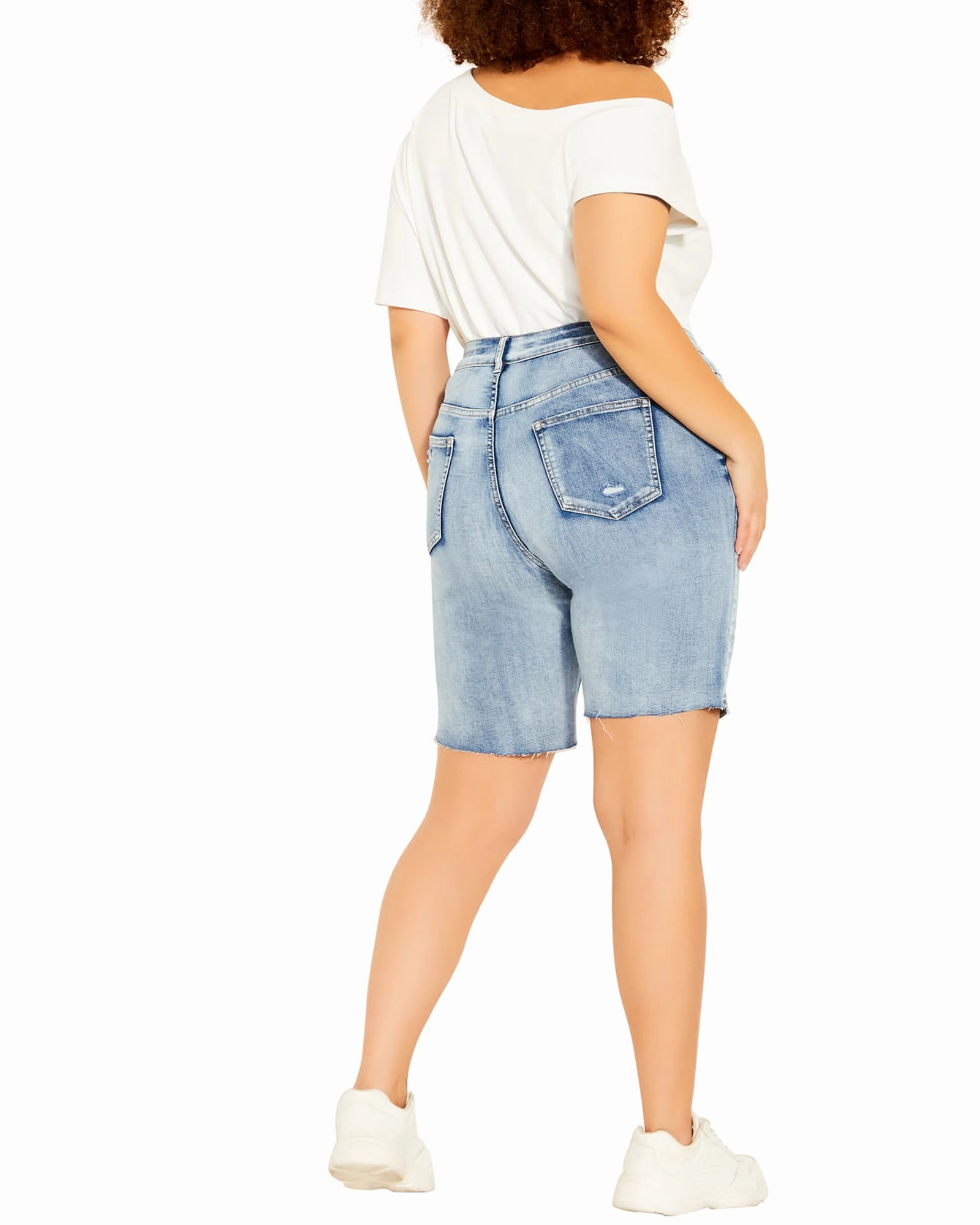 Young Denim Short | Light Wash Base Fit Piece