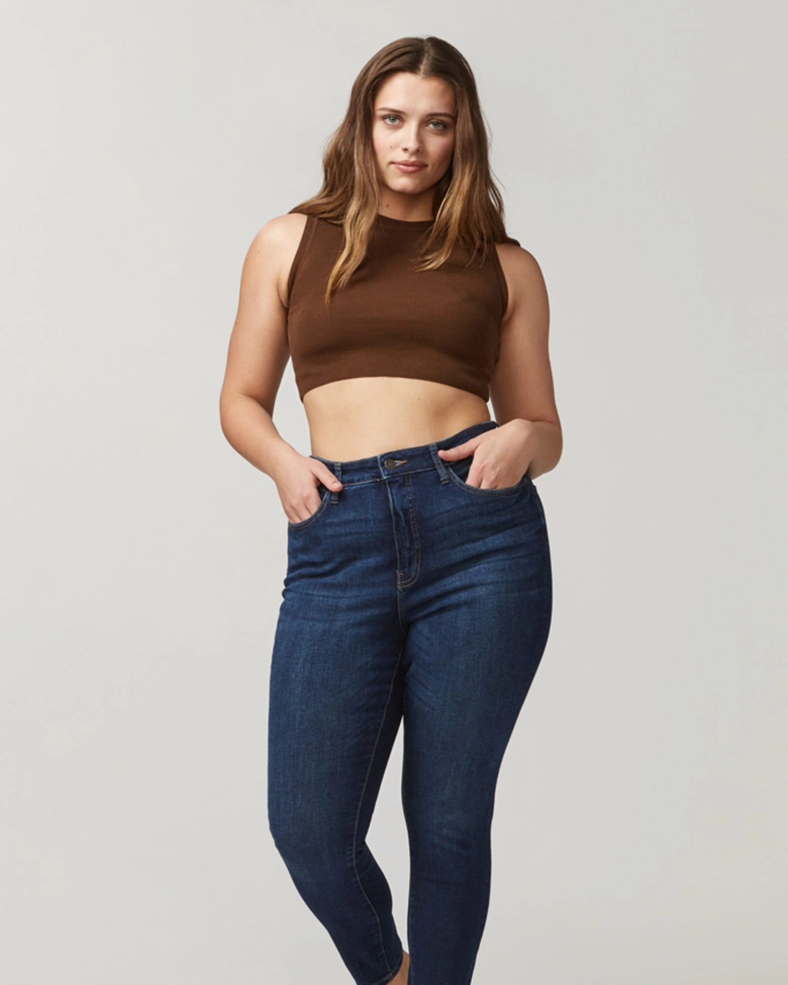 Reinforced Belt Loops Maxine High Rise Skinny Jean | Dark Wash