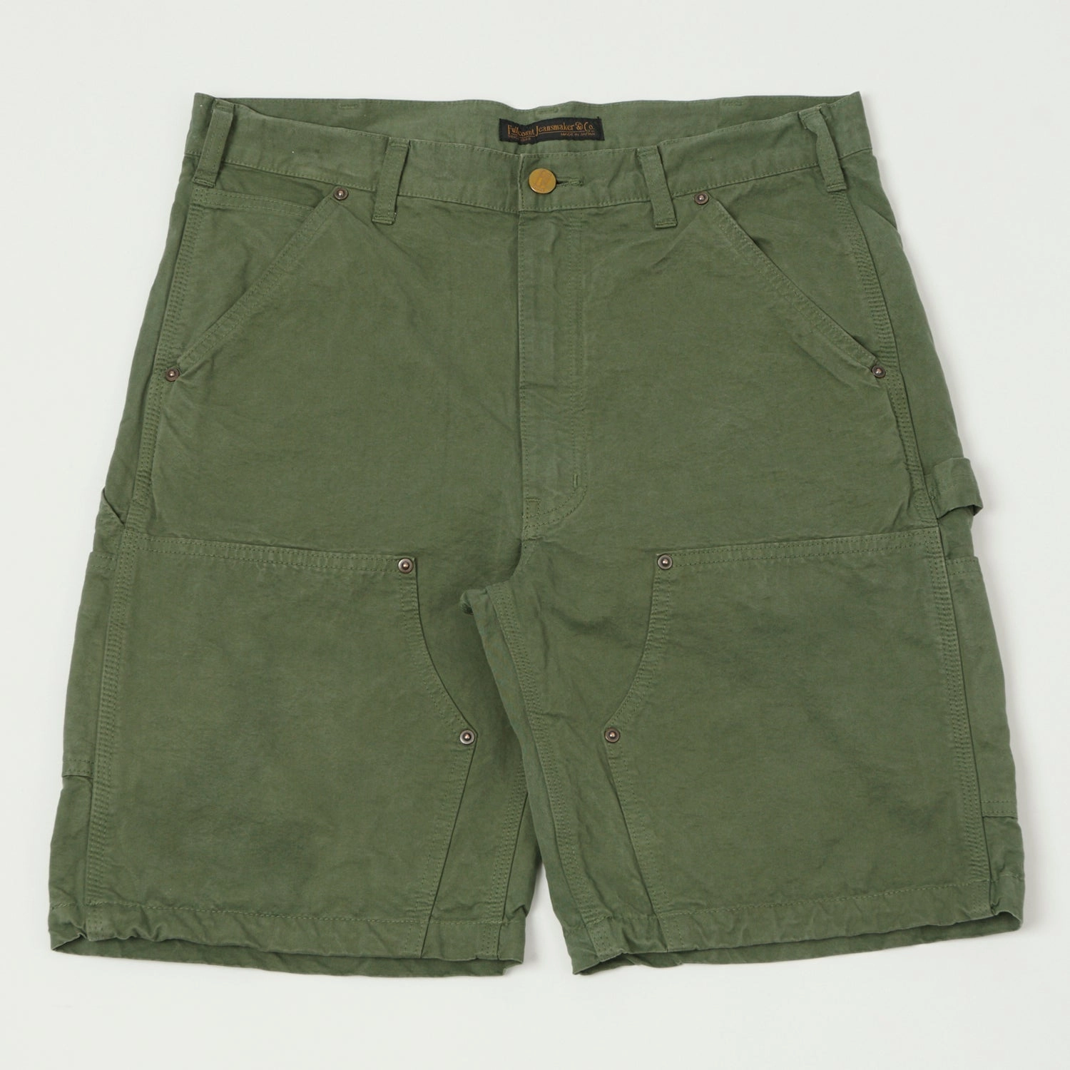 Abrasion Dispersing Weave Full Count 1909 Double Knee Shorts - Olive Drab