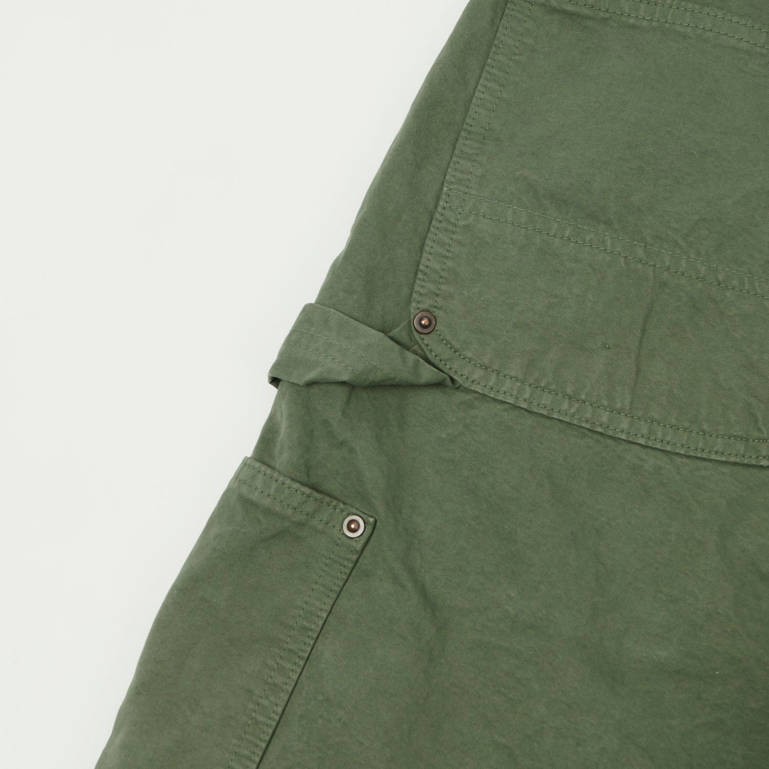 Full Count 1909 Double Knee Shorts - Olive Drab Easy Layer