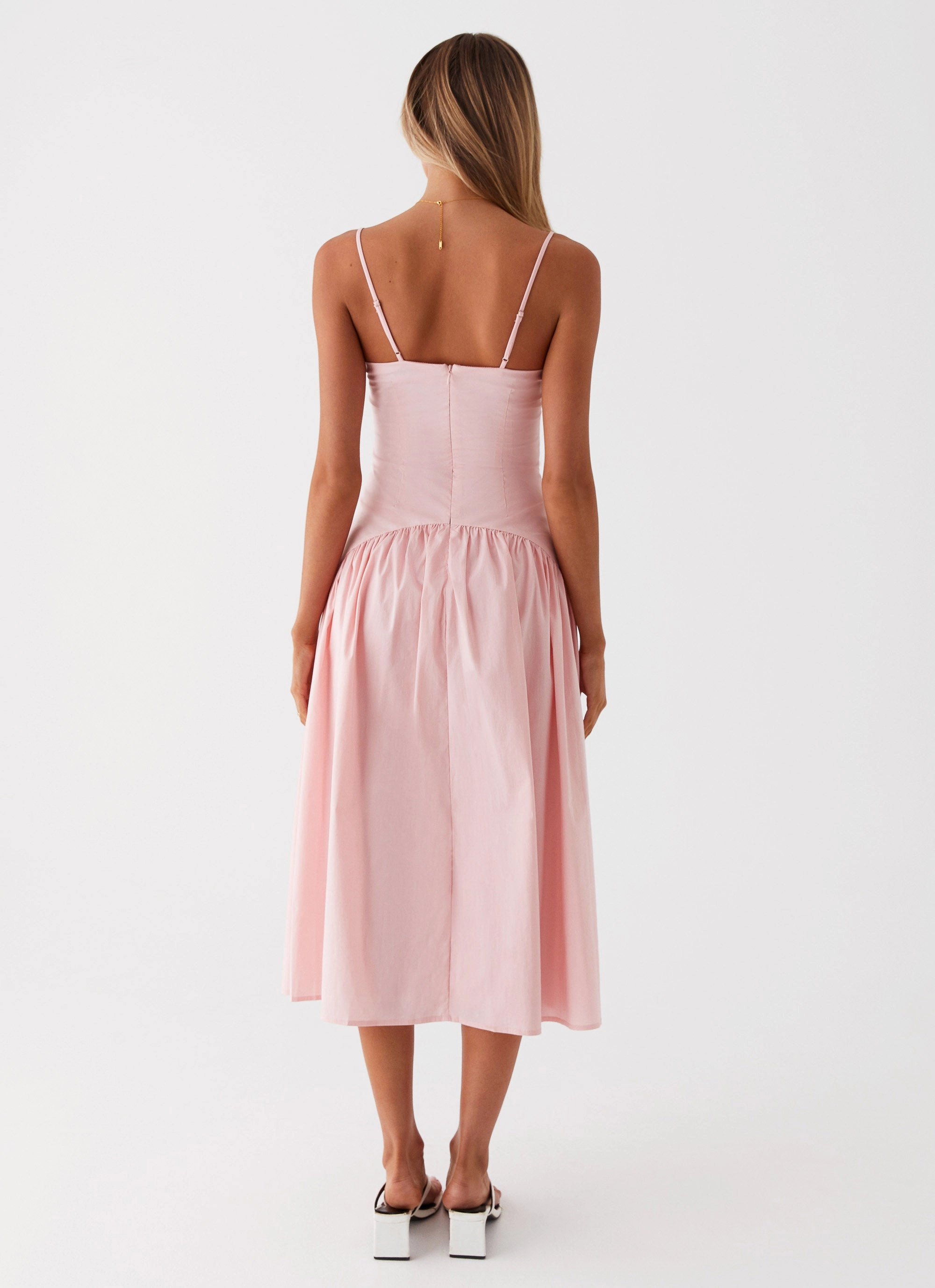 Street Motion Yvette Corset Midi Dress - Pink