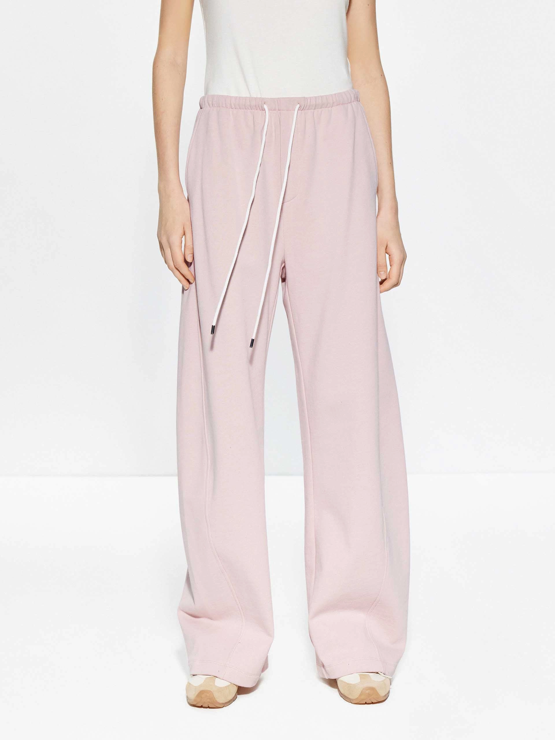 Wrinkle-Resistant Cotton Barrel Leg Pants