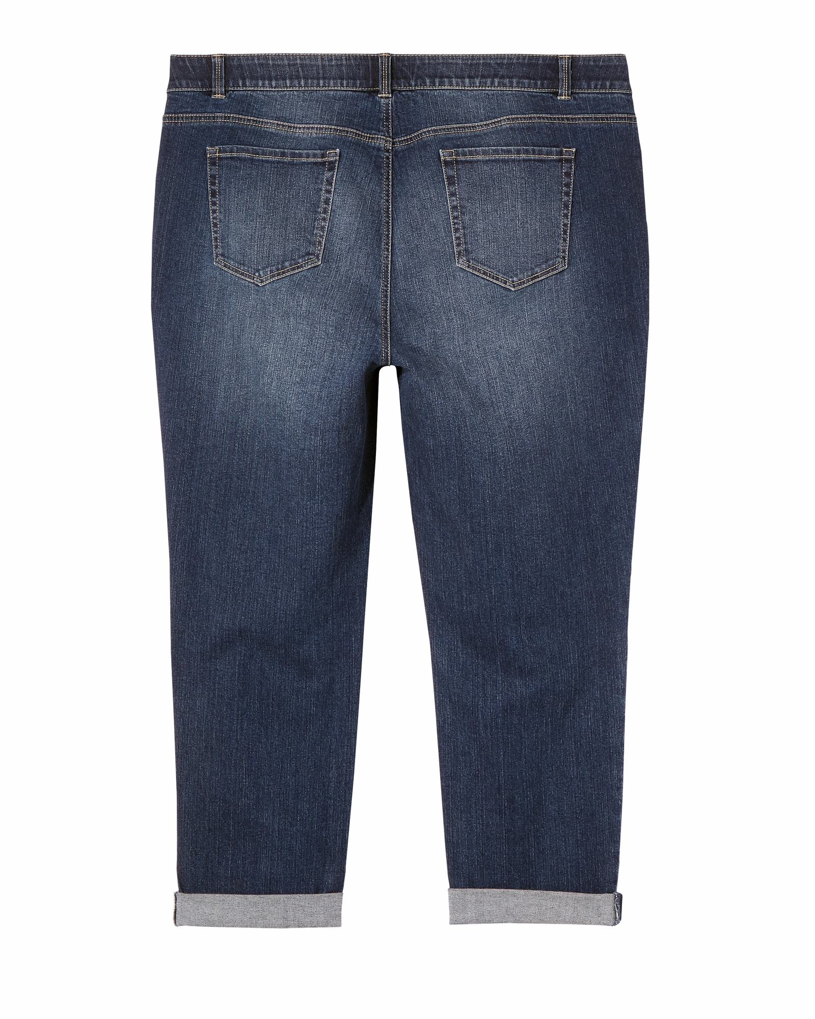 Germaine Cuffed Boyfriend Jean | Medium Wash Fitted Comfort