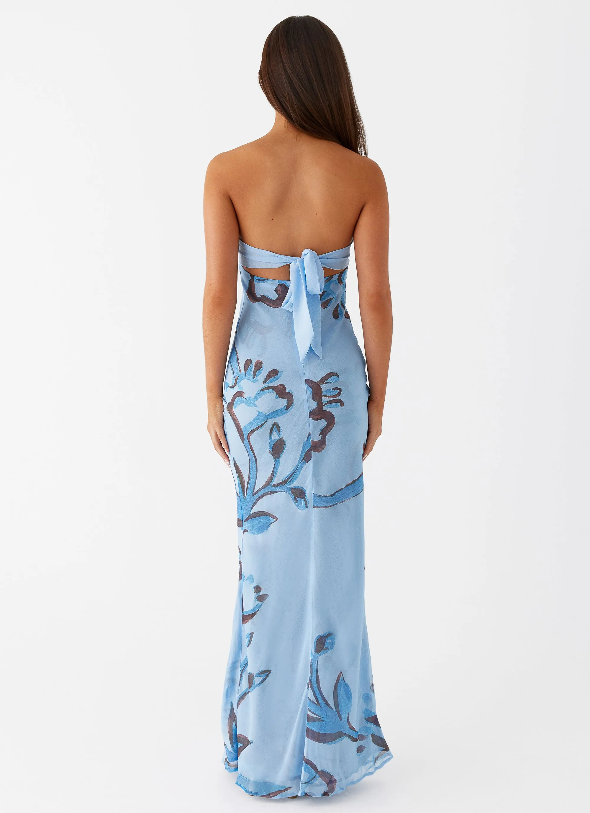 Relaxed Style Urban Ready Tropicana Maxi Dress - Blue Floral