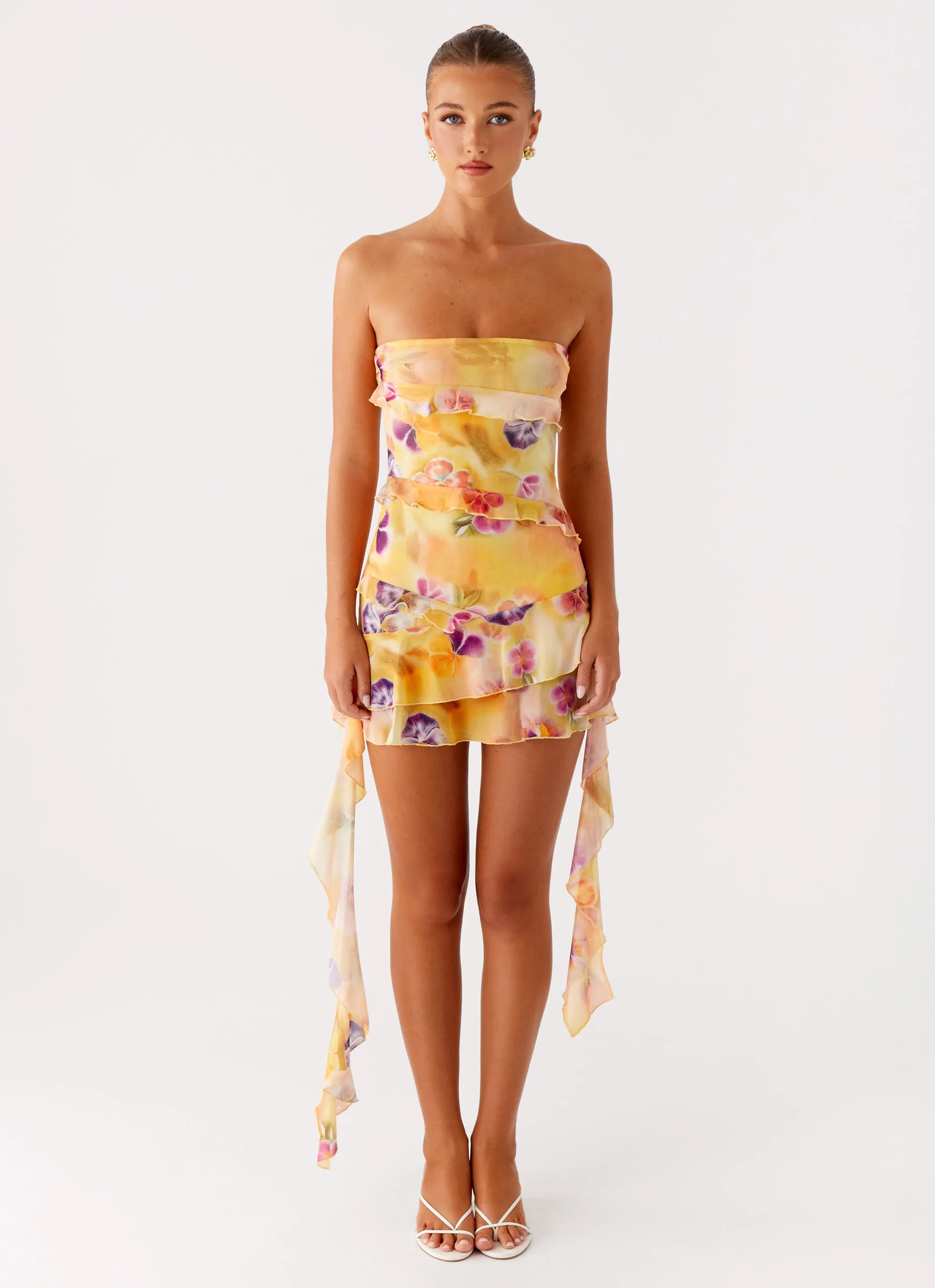 Macey Mini Dress - Sunburst Floral Love Energy