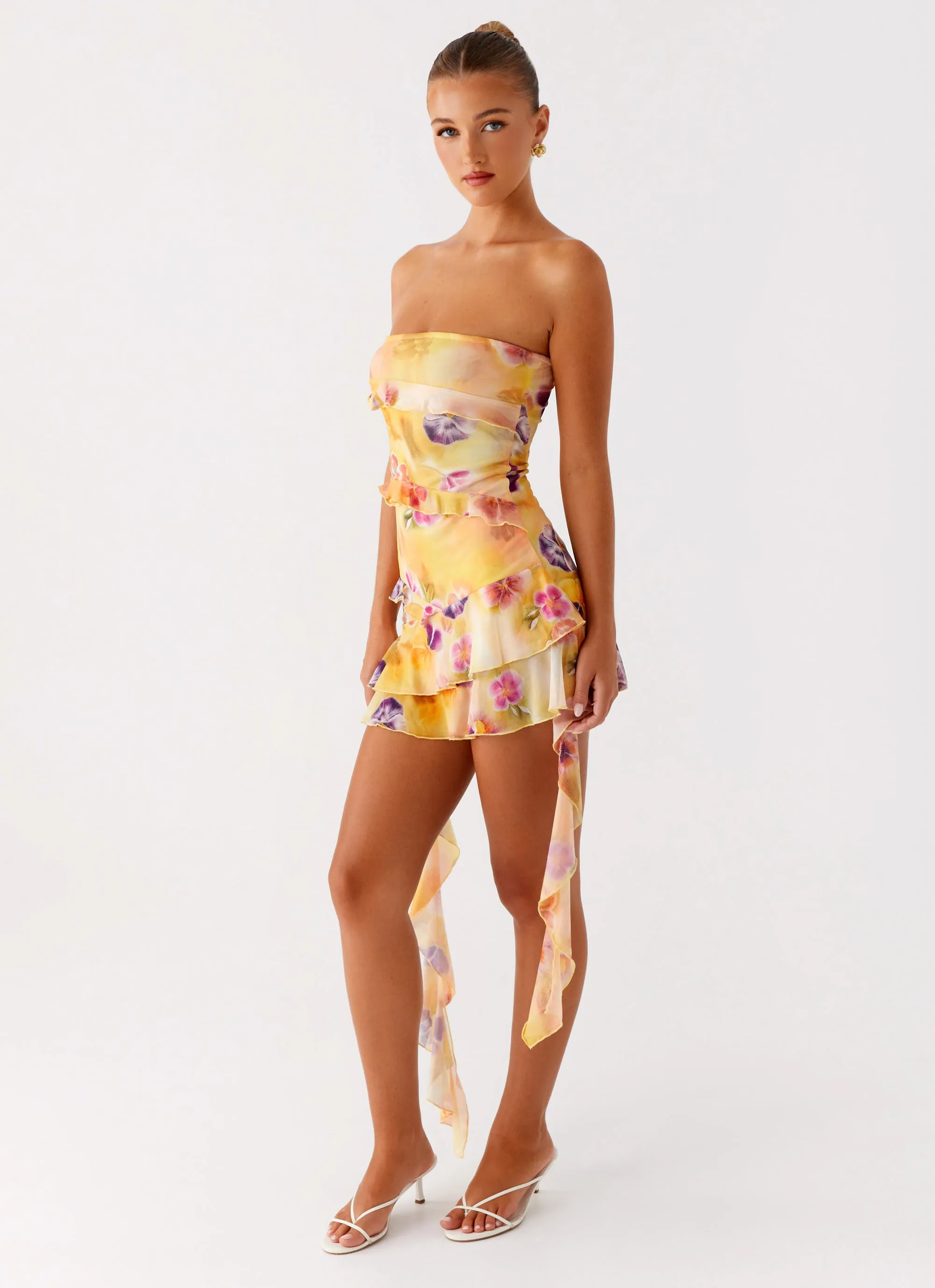 Grace Soft Macey Mini Dress - Sunburst Floral