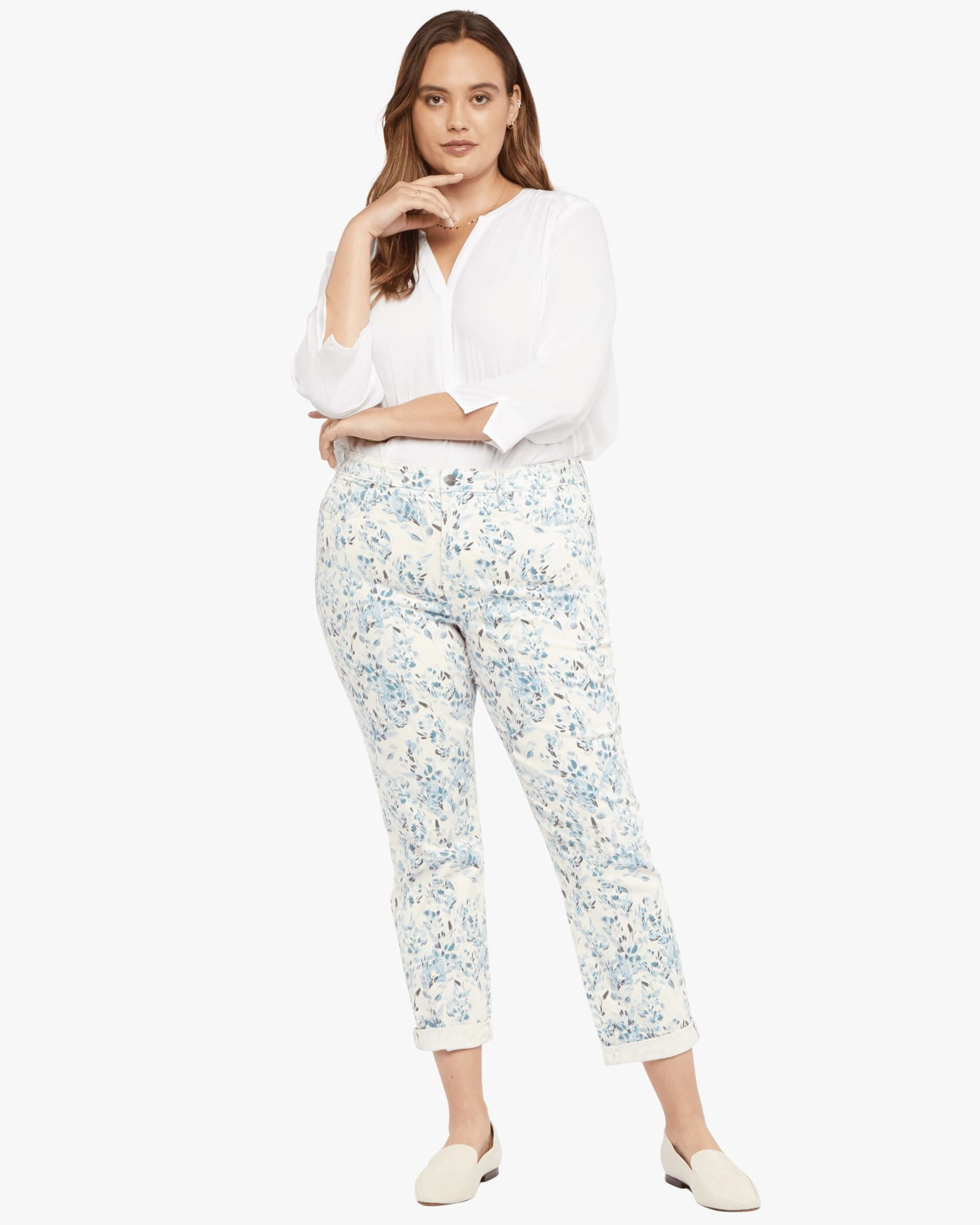 Margot Straight Jean | Frosted Willow Vanilla Classic Vibe Customizable Hem Options