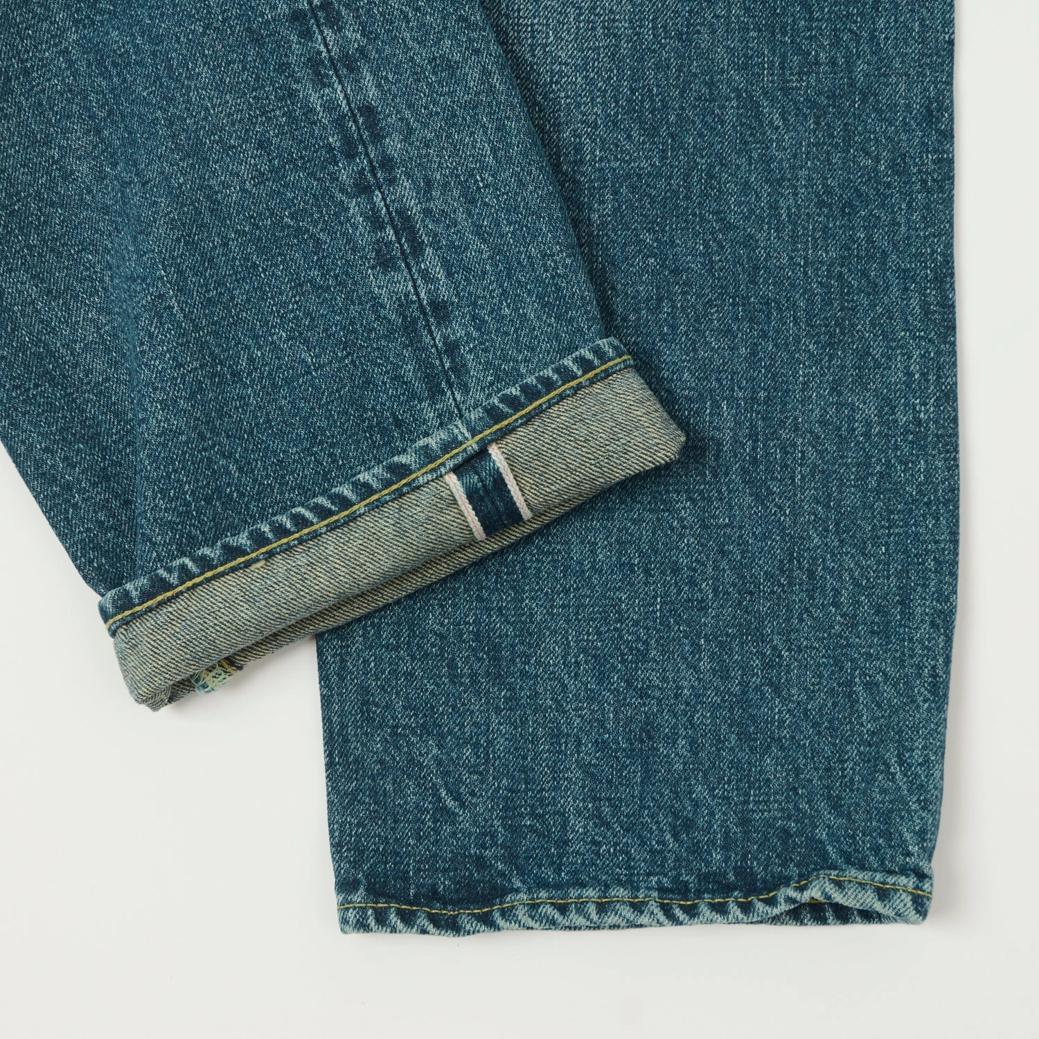 ONI Denim 246 Ishikawadai 15oz Relaxed Tapered Jean - Used Wash Clean Style Weekend Style