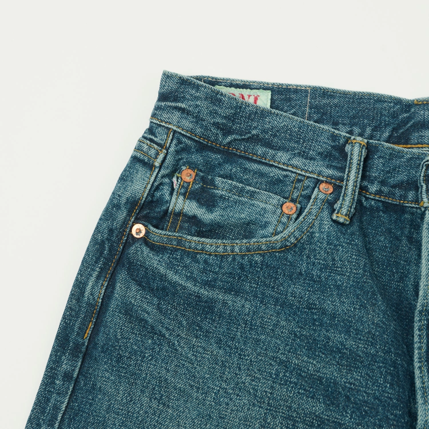 ONI Denim 246 Ishikawadai 15oz Relaxed Tapered Jean - Used Wash Eco Friendly Production