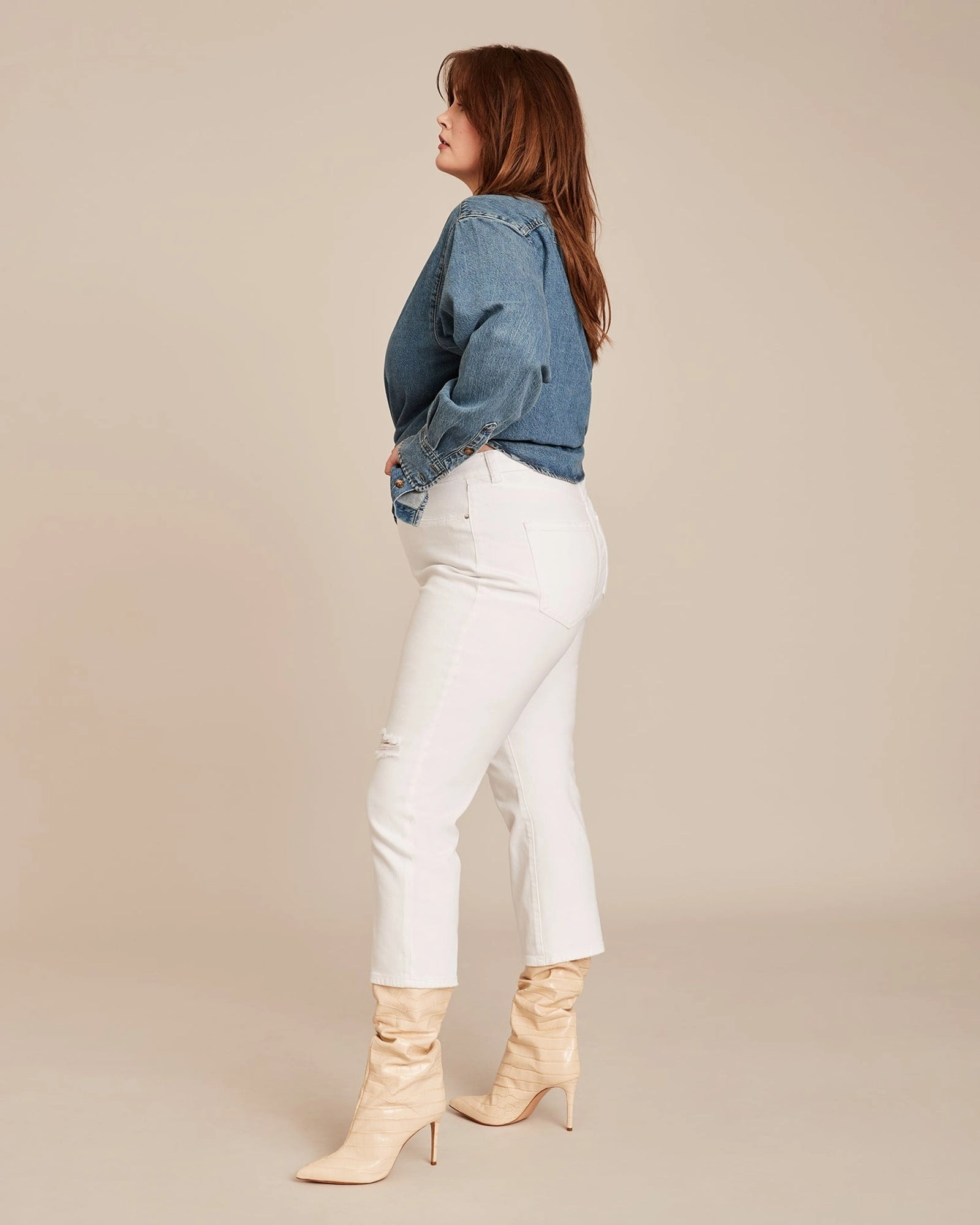 Patti Straight Jean | WHITE Casual Edge
