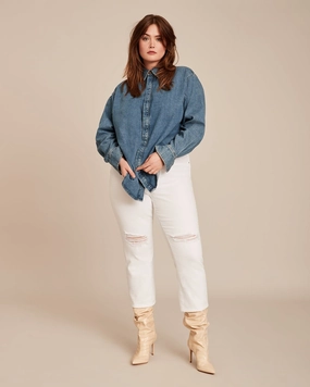 Patti Straight Jean | WHITE Reliable Basic