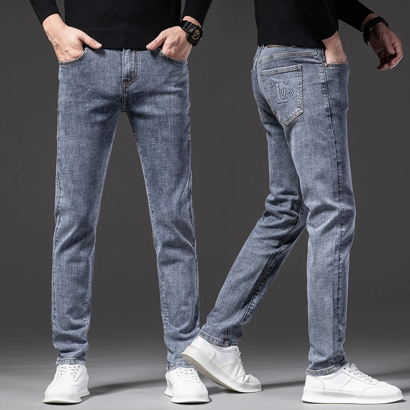 Everyday Fashion Lover West Louis? Stretch Slim Fit Fashion Designer Denim Jeans