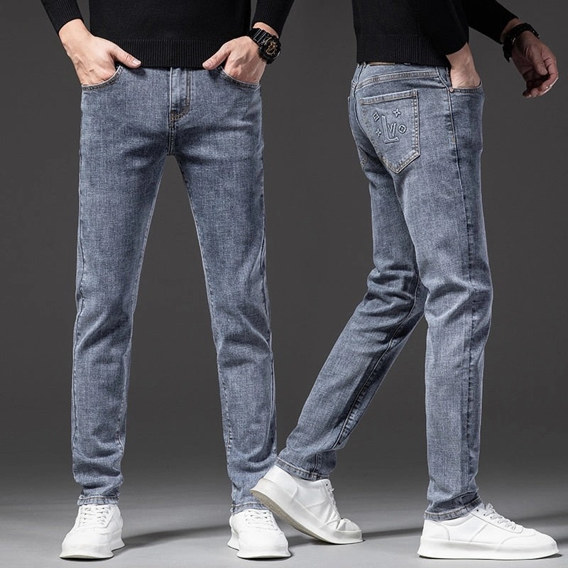 West Louis? Stretch Slim Fit Fashion Designer Denim Jeans Cool Outfitters