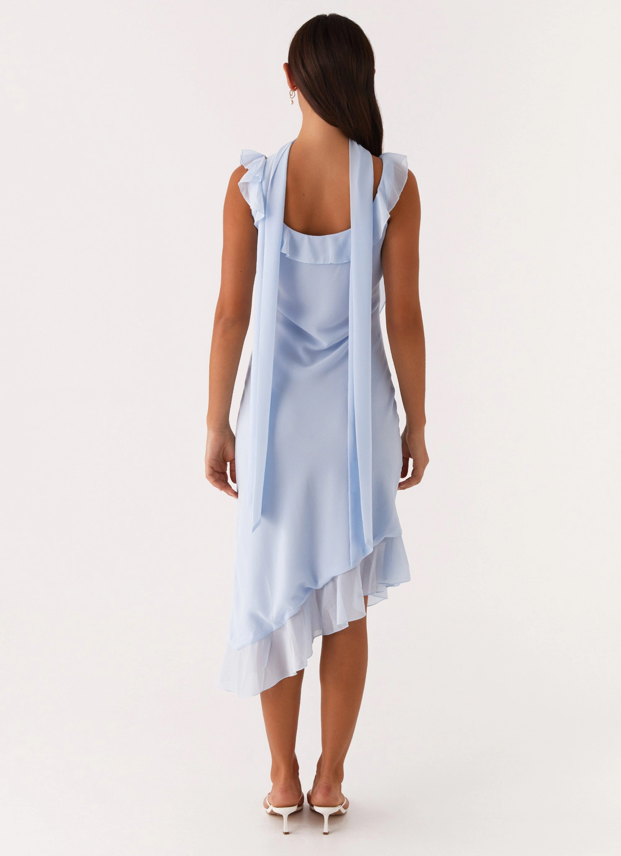 Fariday Midi Dress - Blue Perfect for Travel
