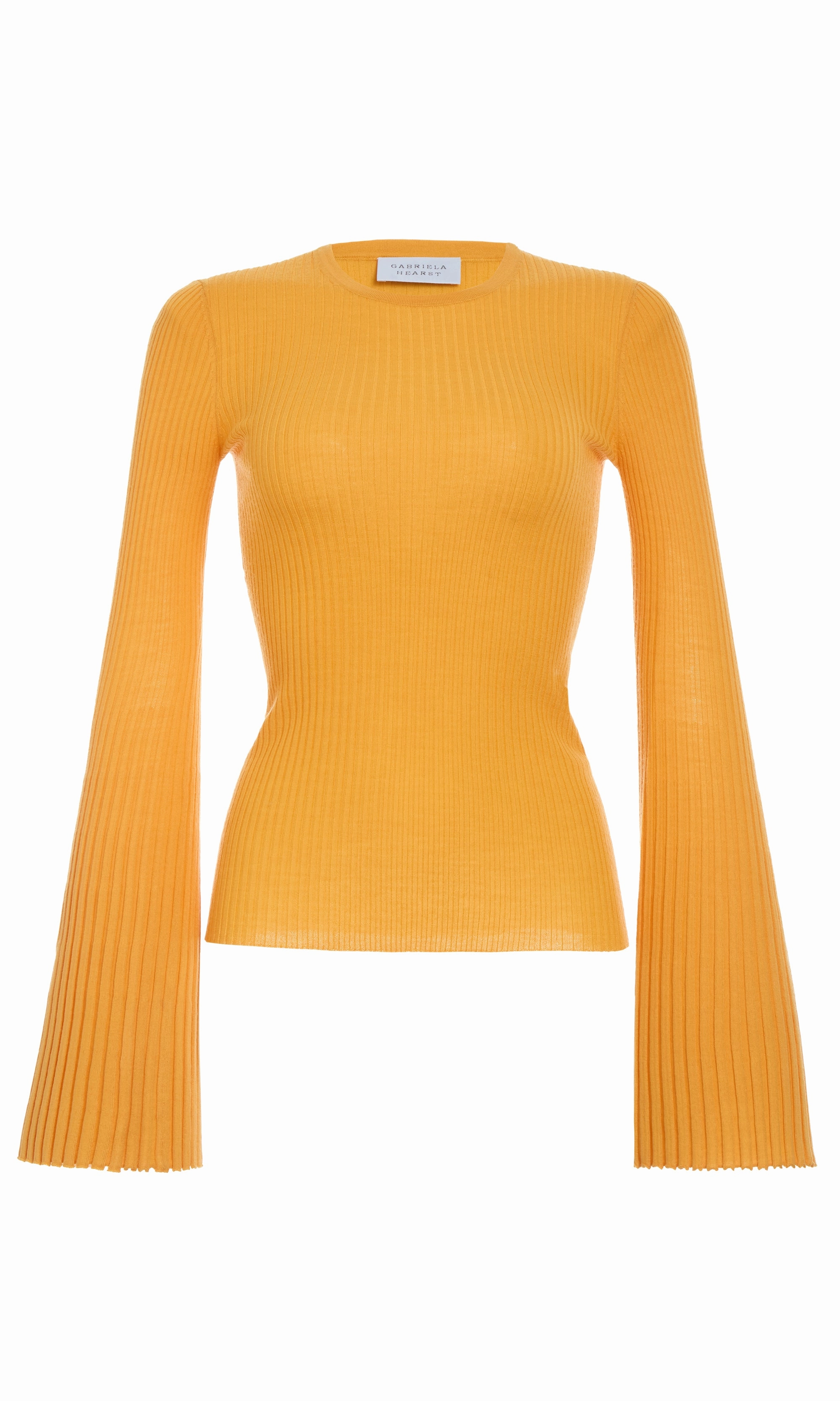 City Comforted Soraya Knit Sweater in Yellow Merino Wool