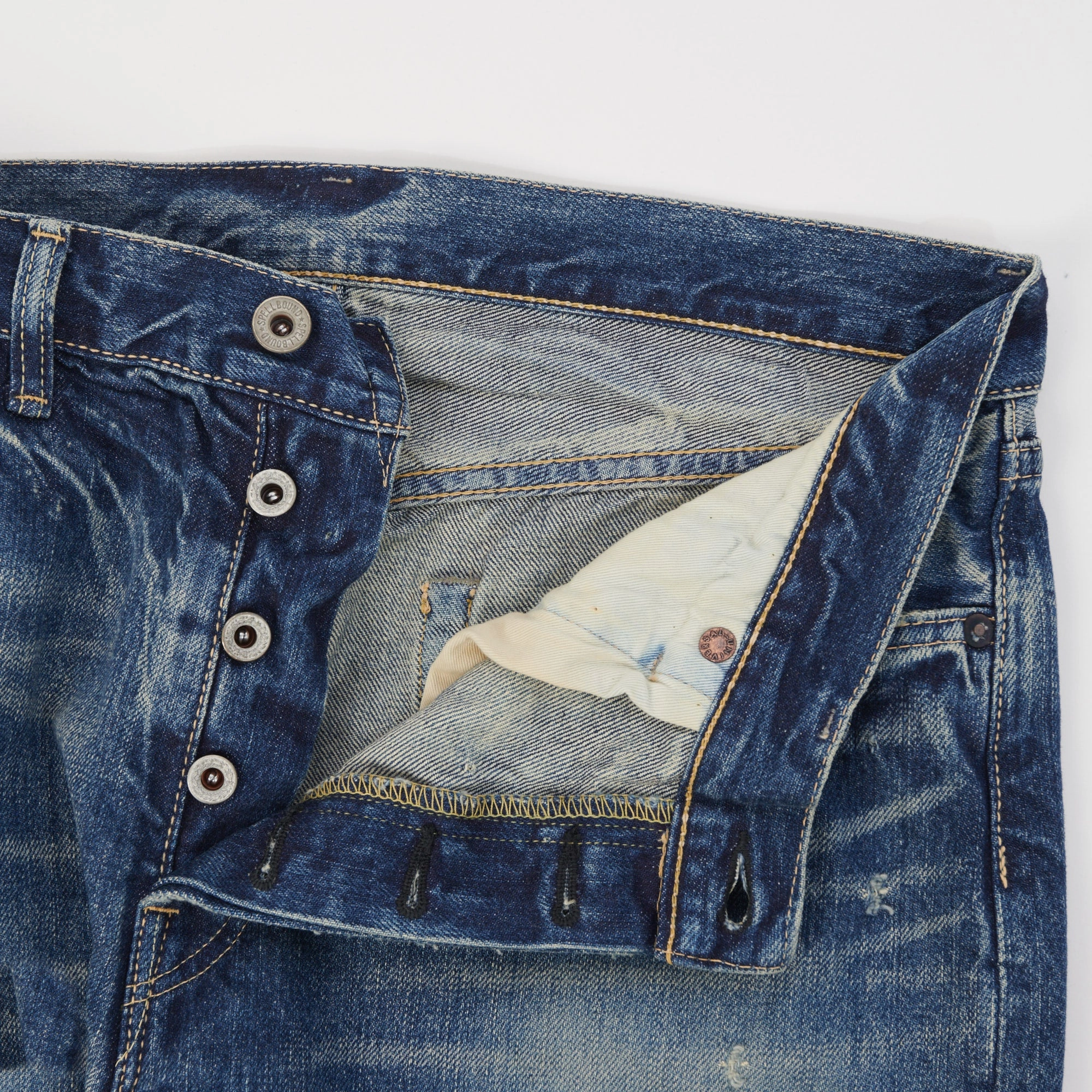 Spellbound 188B 13.5oz Regular Straight Jean - Blast Wash Simple Fashion