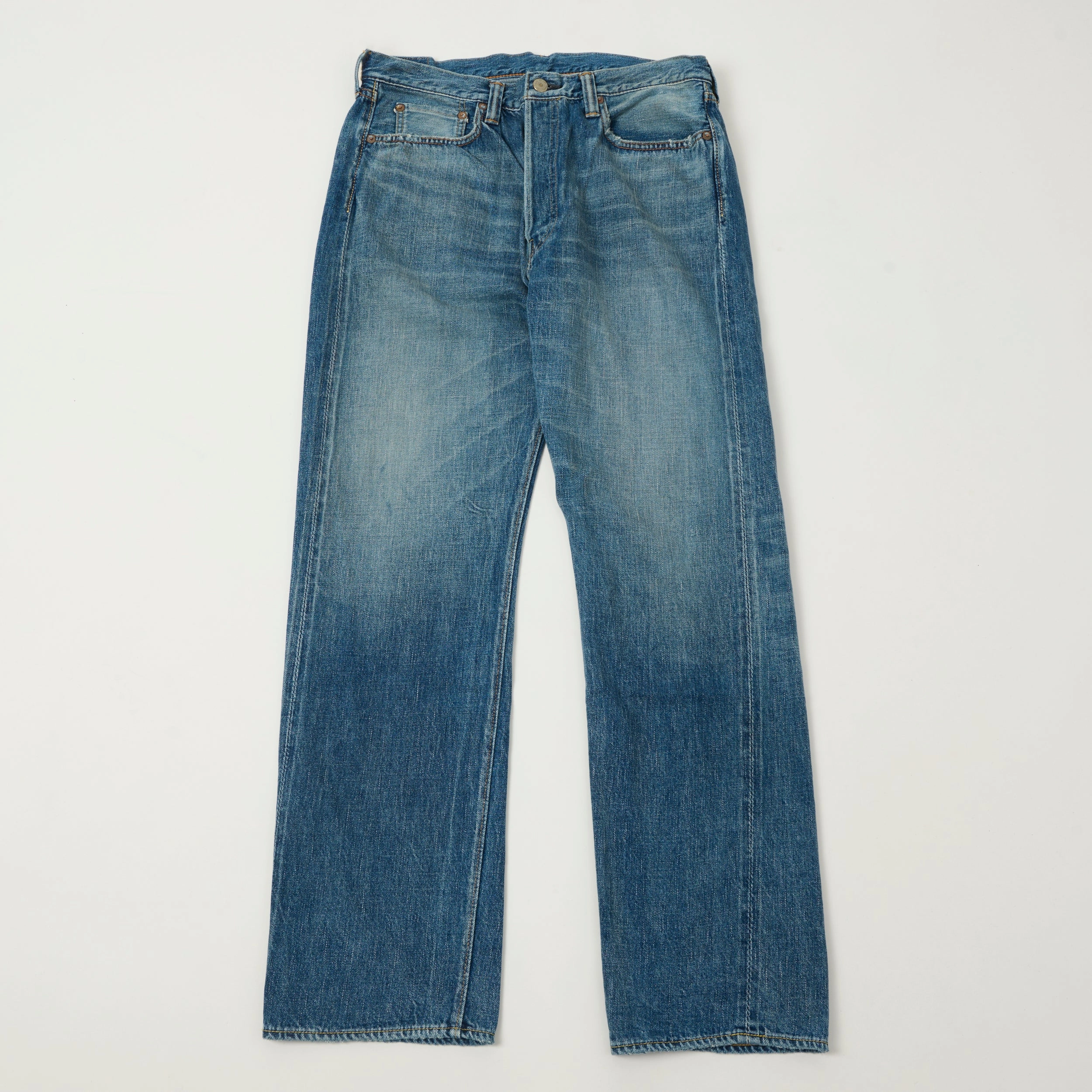 Full Count 1101SS 'Super Smooth' 11.5oz Loose Straight Jean - 'Dartford' Wash Night Out Daily Wear