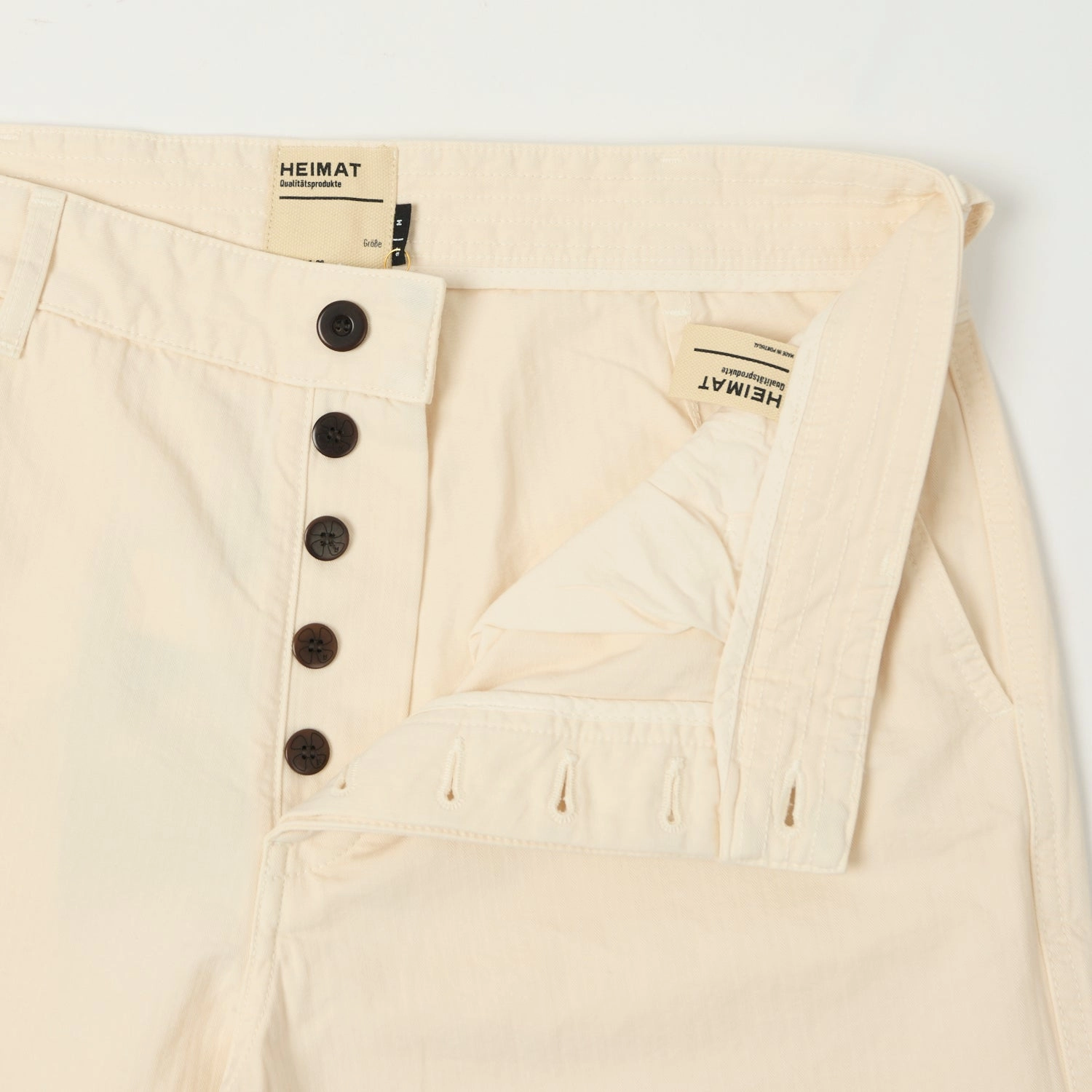 Easy Layer Fit Heimat 'Journey' Herringbone Twill Shorts - Seashell