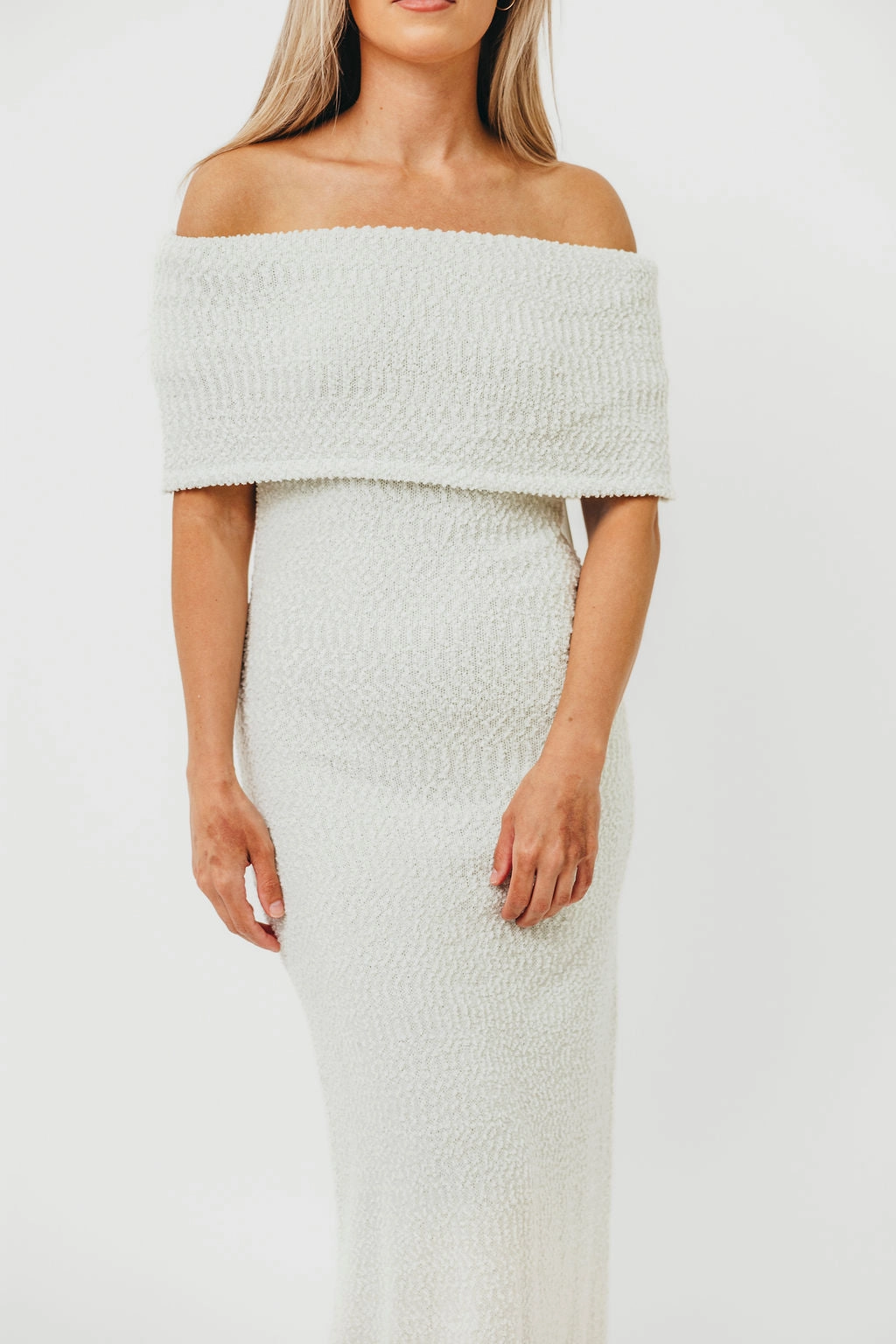 Basic Fashion Brit Maxi Dress in Seafoam - Bump Friendly