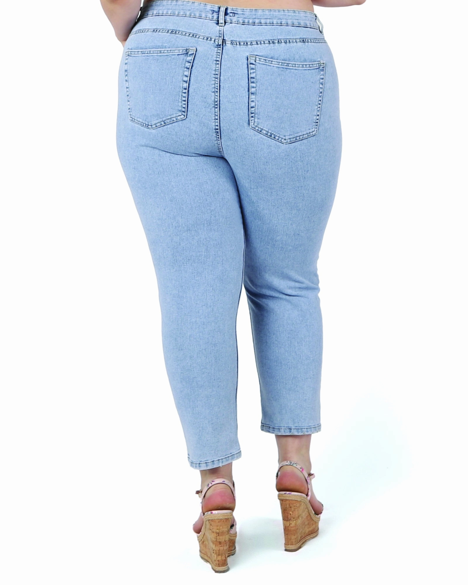 Lightweight Choice Cool Classic Stacy Mom Straight Jean | Light Wash